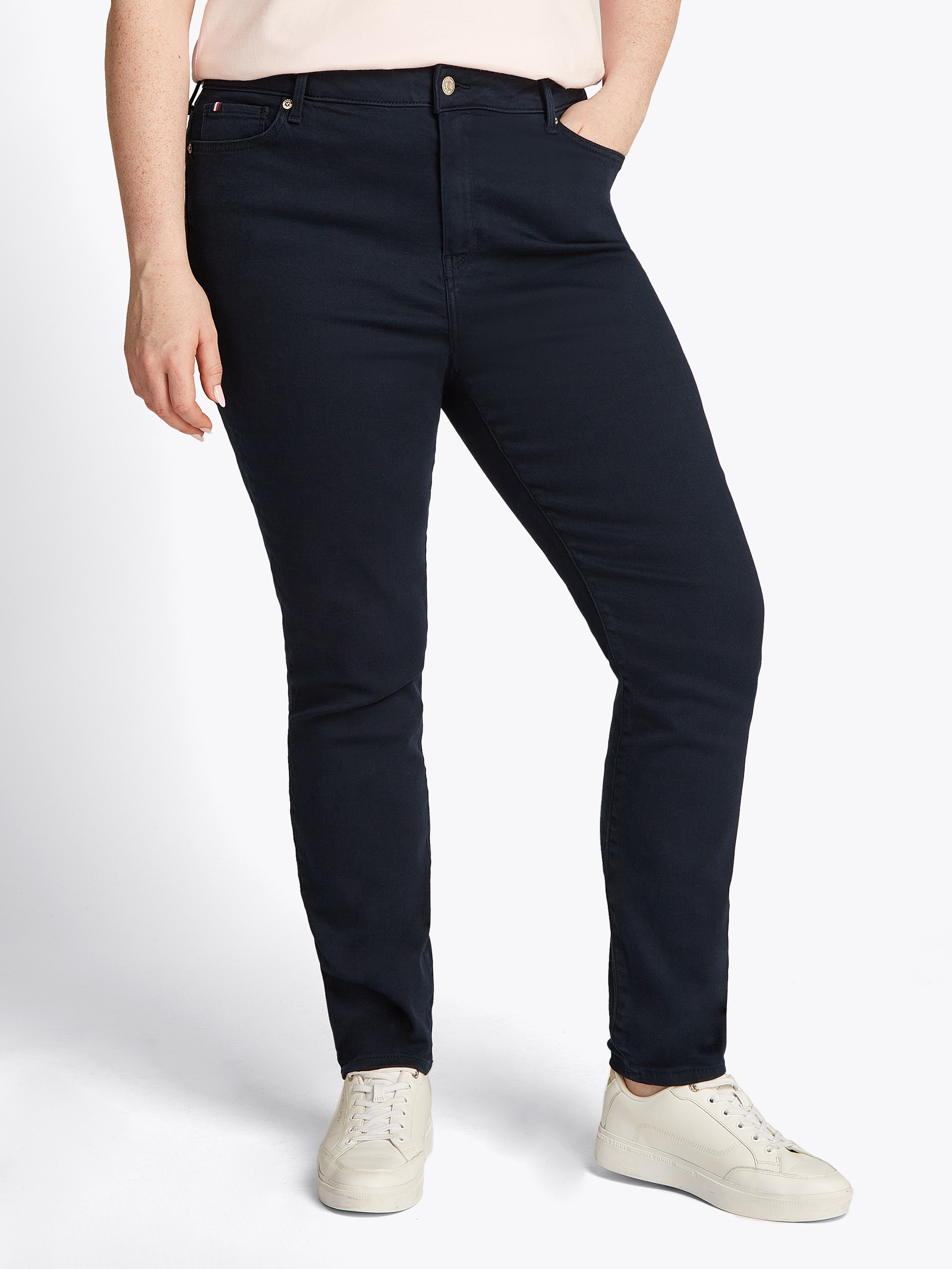 TOMMY HILFIGER Curve Skinny-fit-Jeans »CRV HARLEM U SKINNY HW CLR«, in Grossen Grössen, Tommy Jeans...