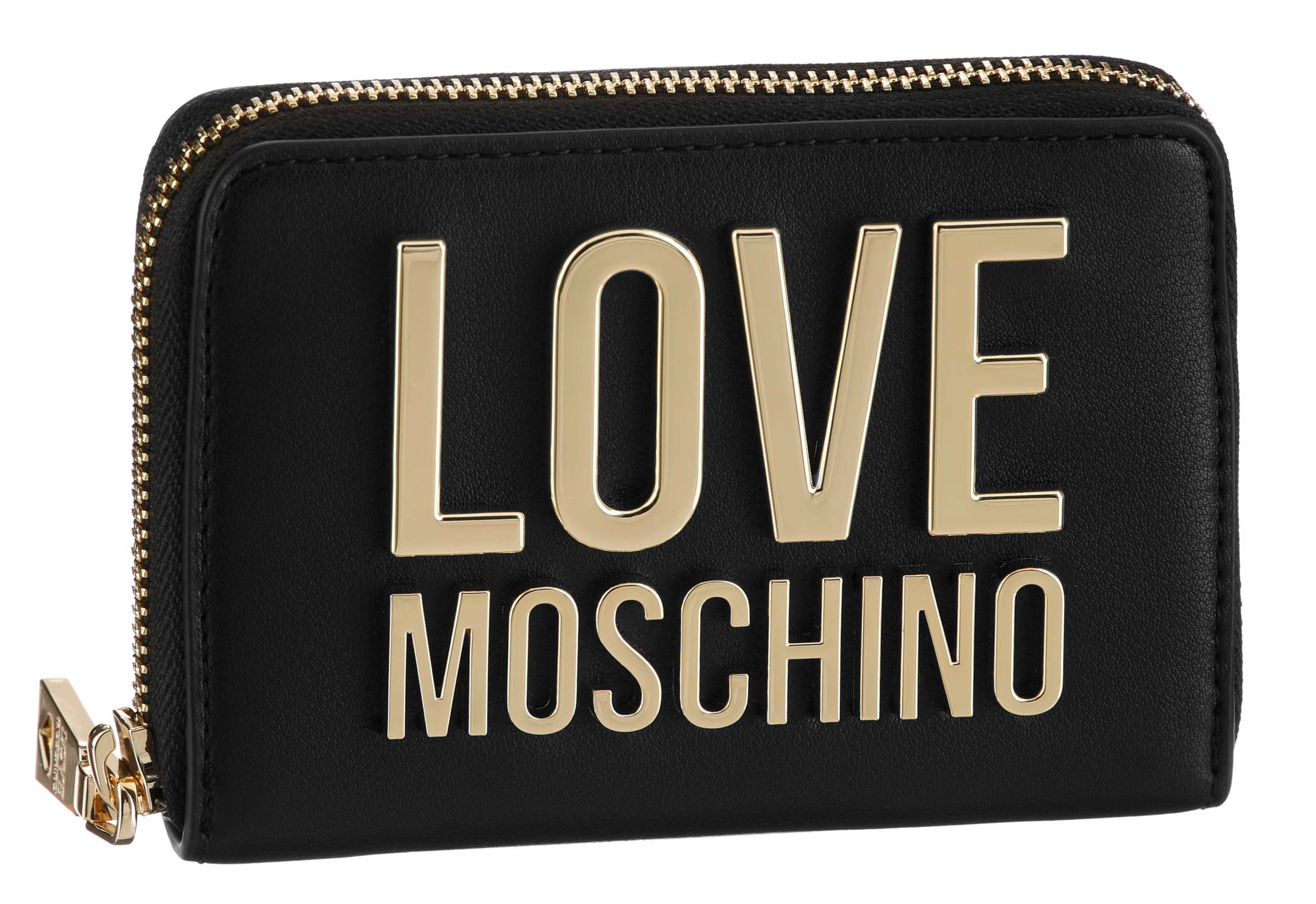 Image of LOVE MOSCHINO Geldbörse, mit goldfarbenem Logo Schriftzug bei Ackermann Versand Schweiz