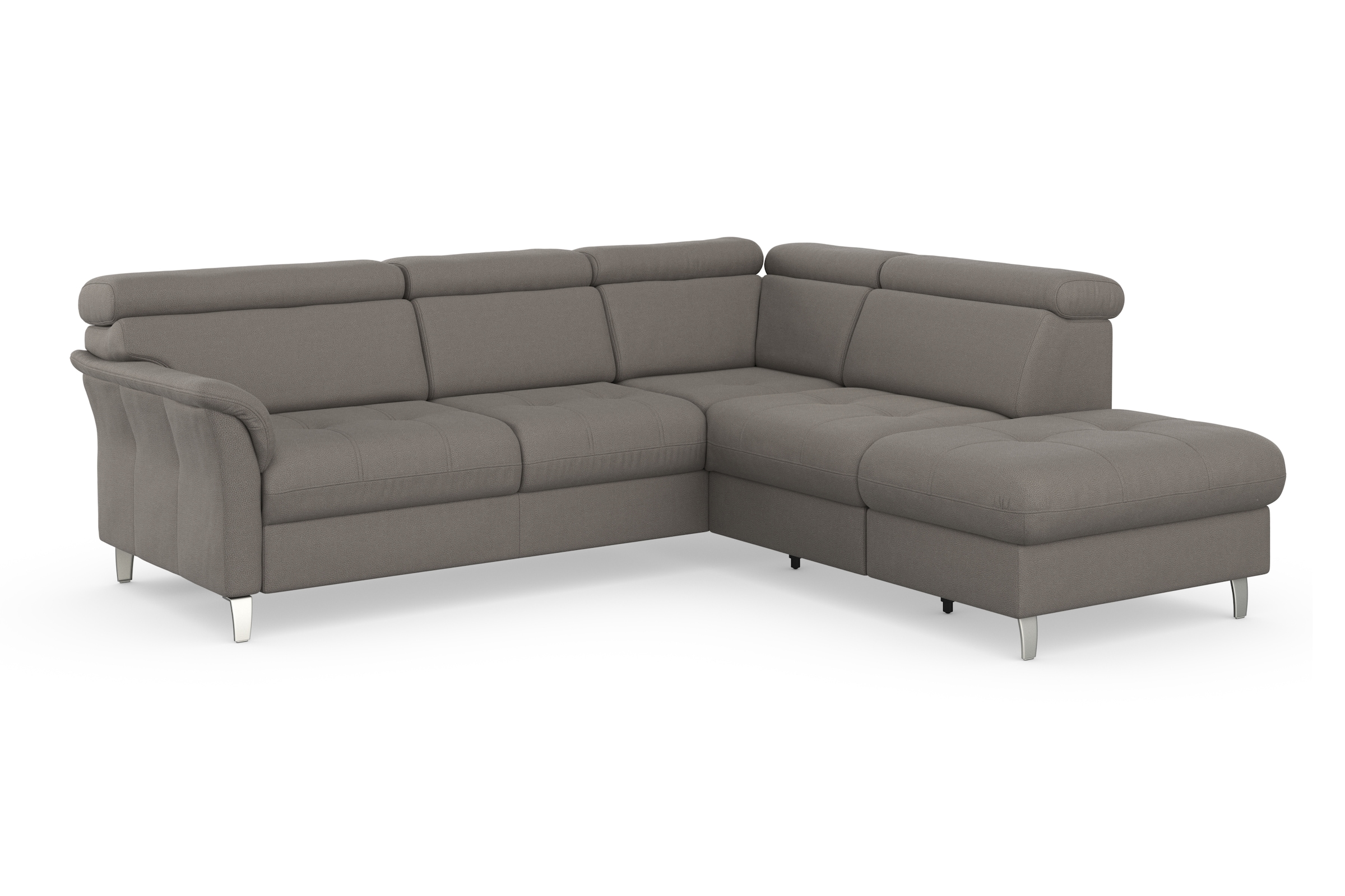 sit&more Ecksofa »Marano L-Form«, inklusive Kopfteilverstellung, wahlweise mit Bettfunktion, Bettkasten