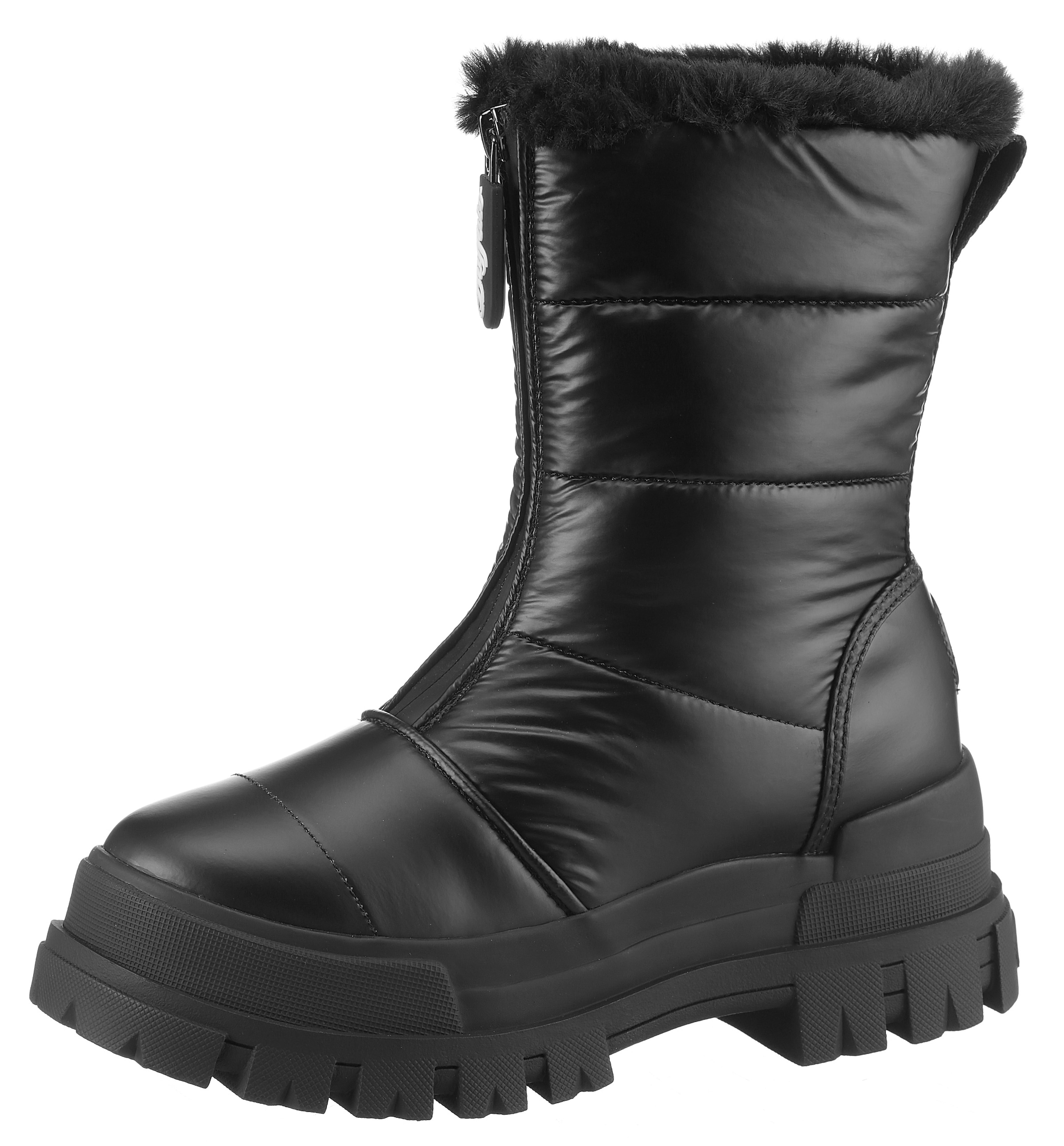 Buffalo Winterboots »ASPHA QUILT ZIP VEGAN«, Schlupfboots, Winterstiefelette, Snowboot mit...