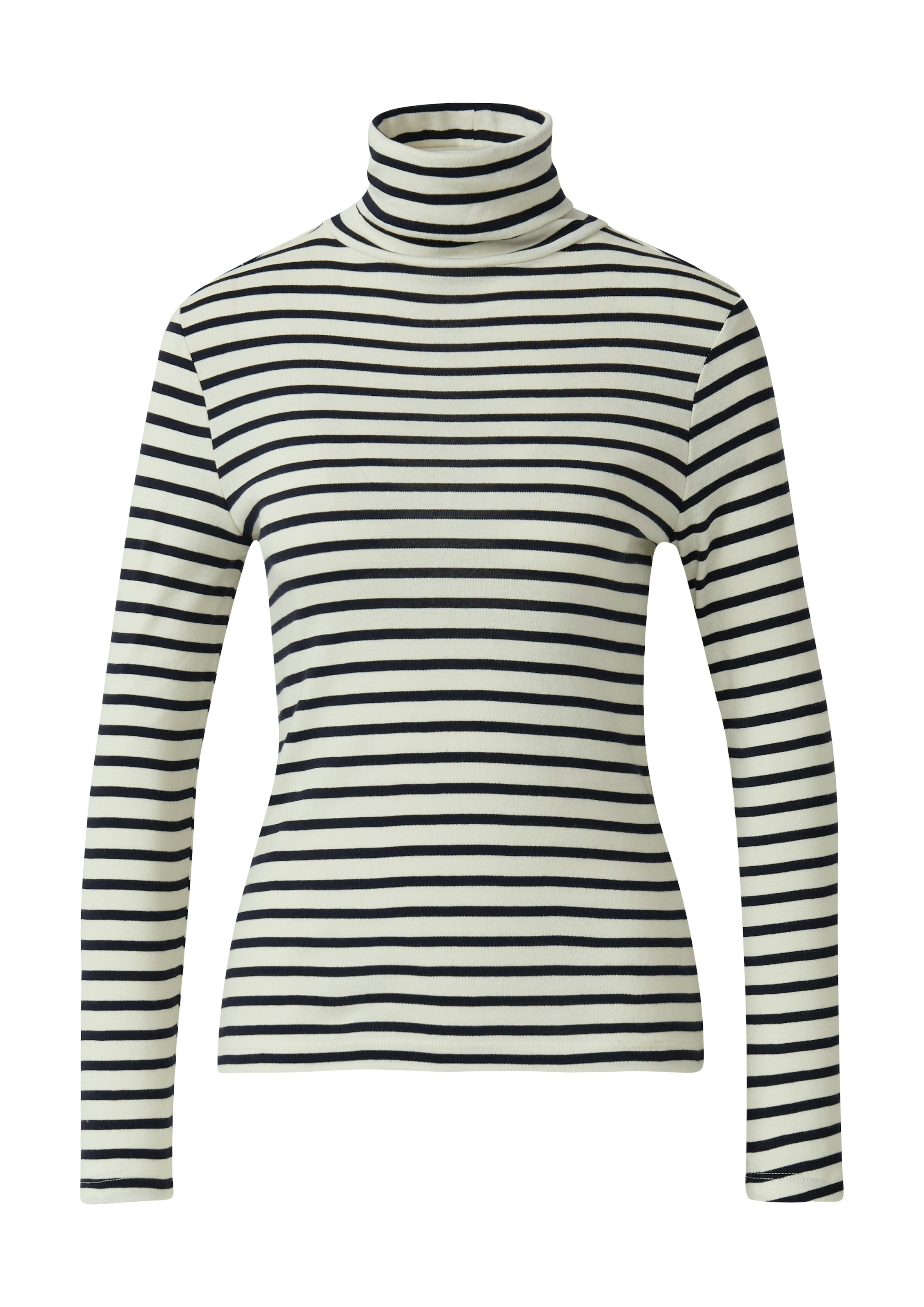 s.Oliver T-shirt à col roulé avec motif à rayures