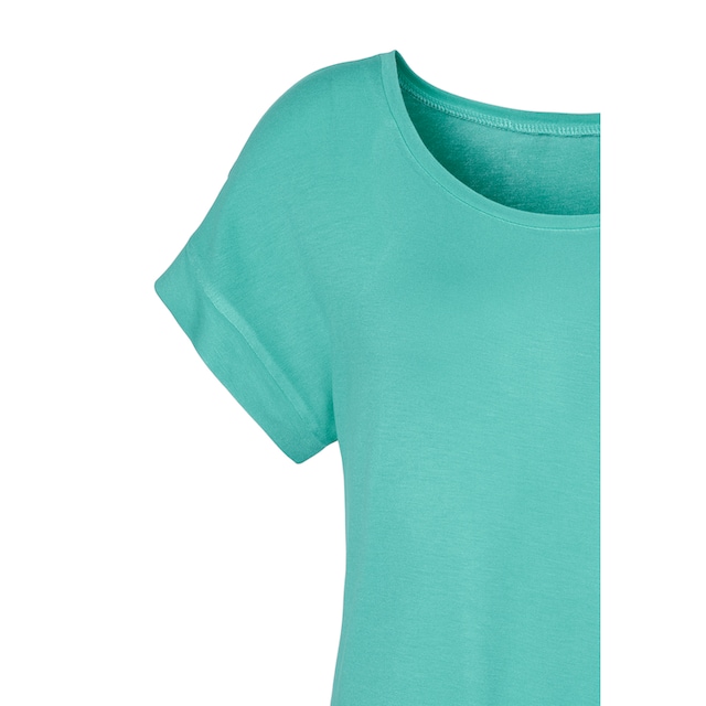 Vivance T-Shirt, (2er-Pack), mit elastischem Saumabschluss Commander à un  bon prix