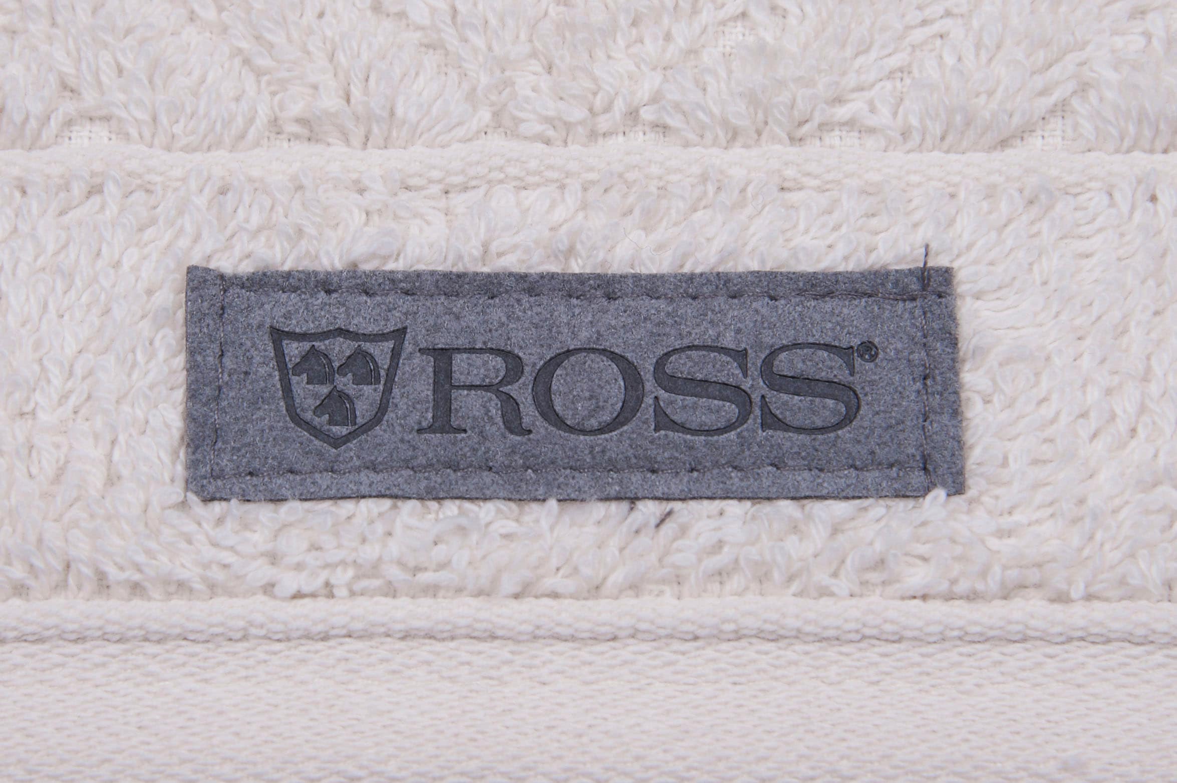 ROSS Handtuch »Smart« Uni-Rippe mit Velourslabel