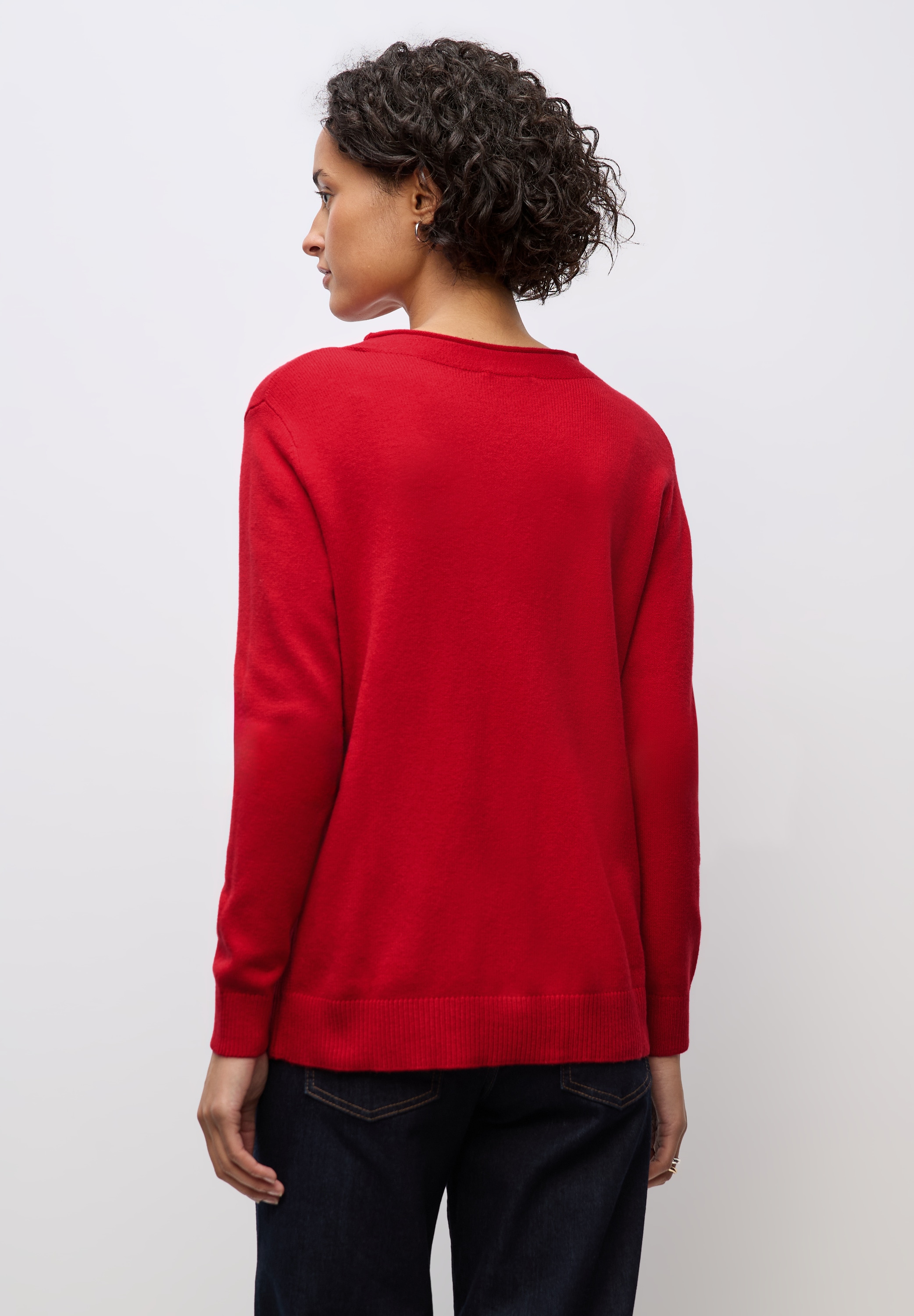 STREET ONE Strickpullover, mit feiner Rollkante