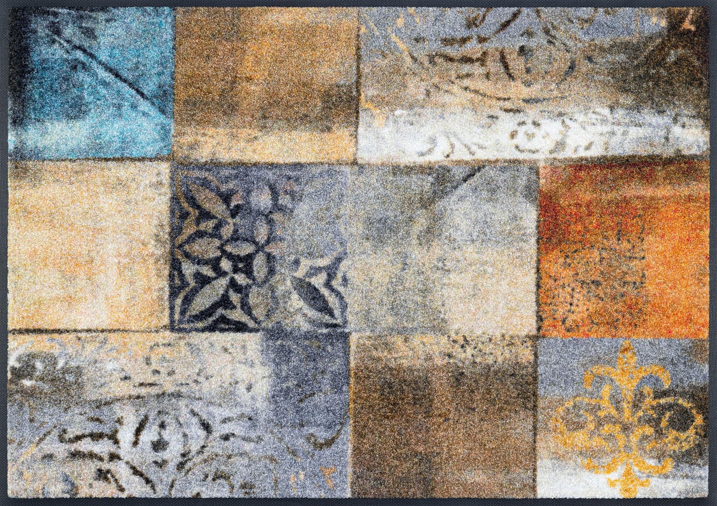 Image of wash+dry by Kleen-Tex Teppich "Tilea" rechteckig 7 mm Höhe rutschhemmend, In- und Outdoor geeignet, waschbar