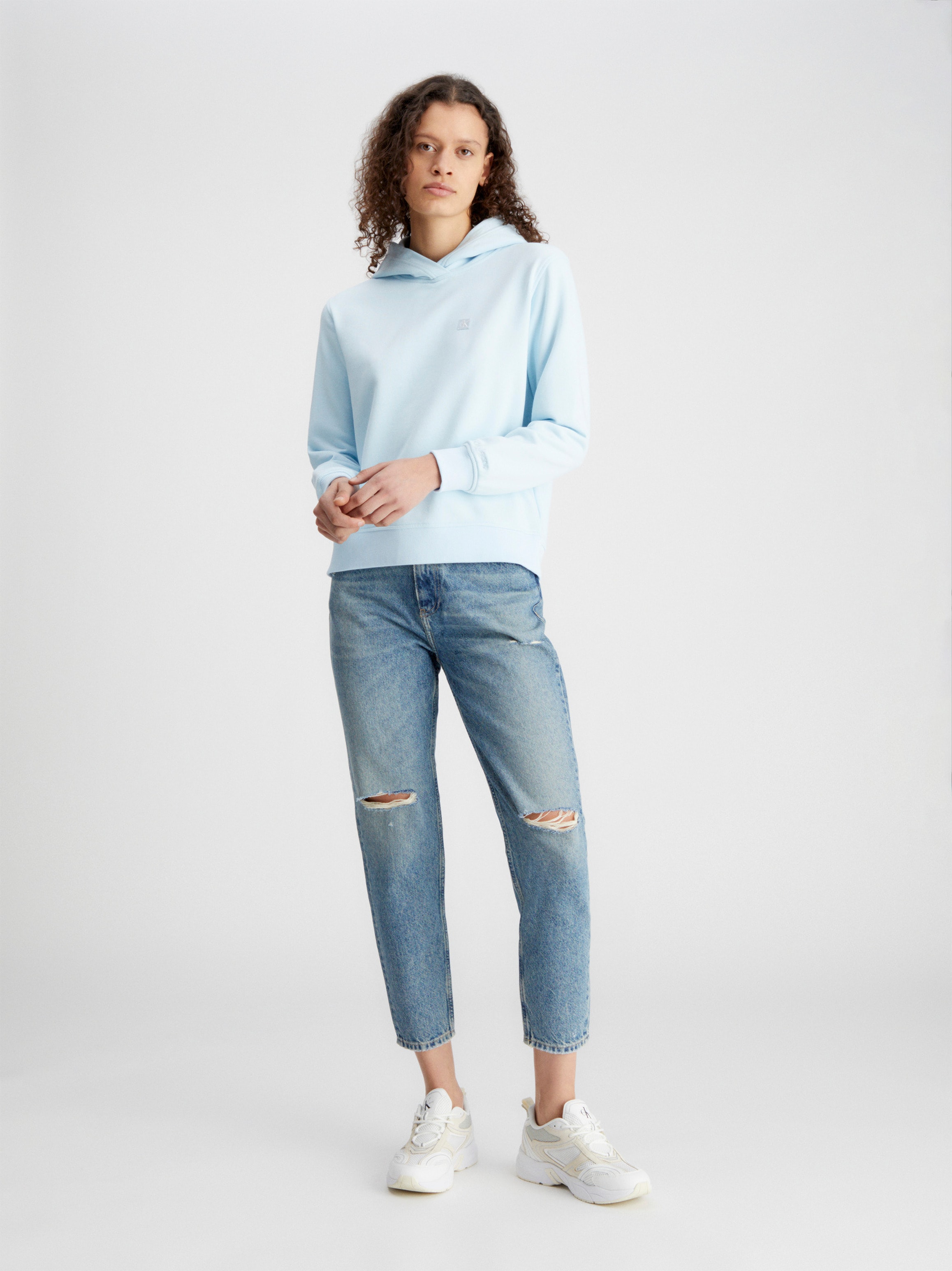 Calvin Klein Jeans Kapuzensweatshirt »CK EMBRO BADGE REGULAR HOODIE«, mit Logoprägung-Calvin Klein 1