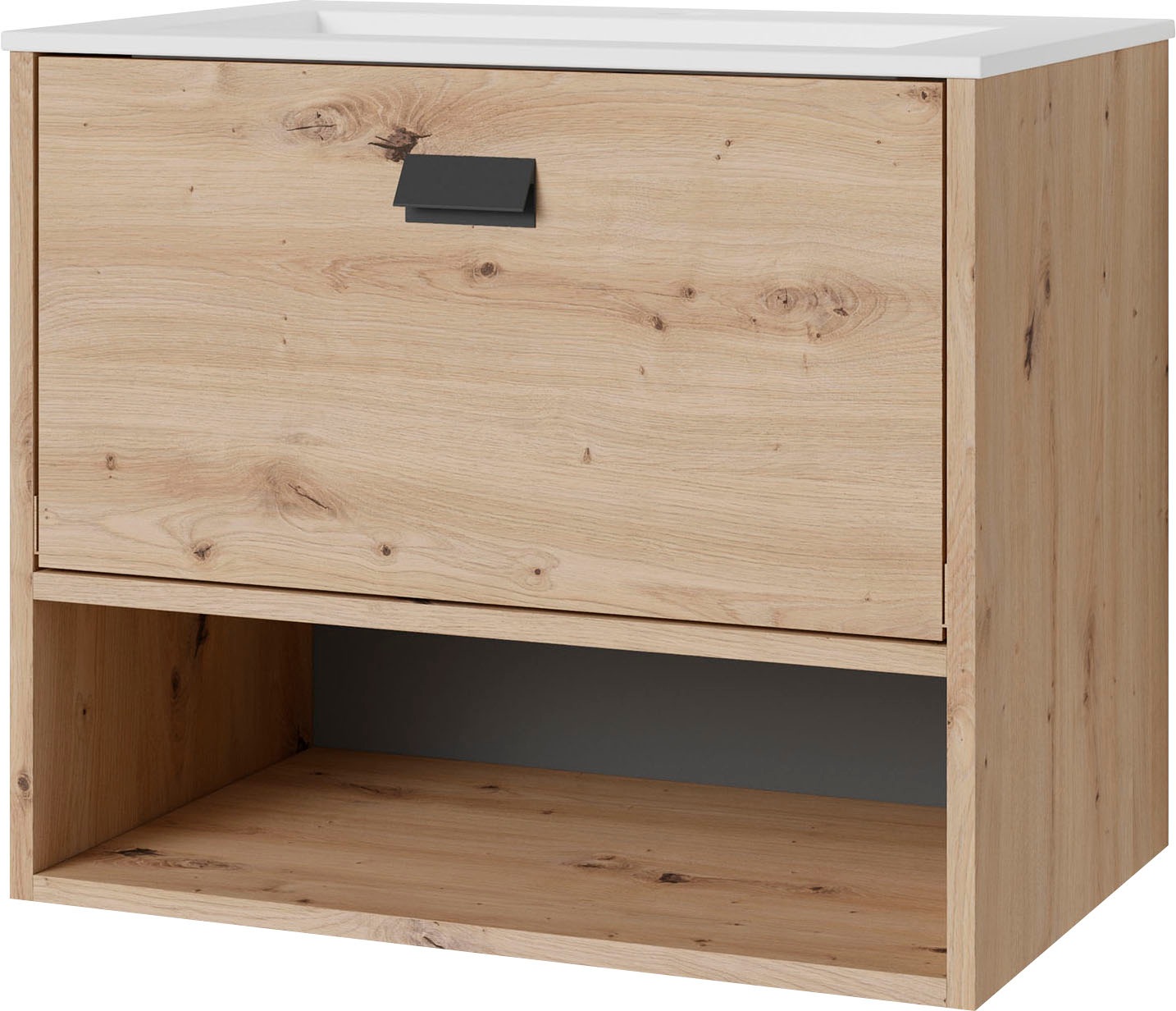 Image of byLIVING Waschtisch »Wellness«, Breite 60 cm, inklusive Keramik-Waschbecken, mit Soft-Close bei Ackermann Versand Schweiz