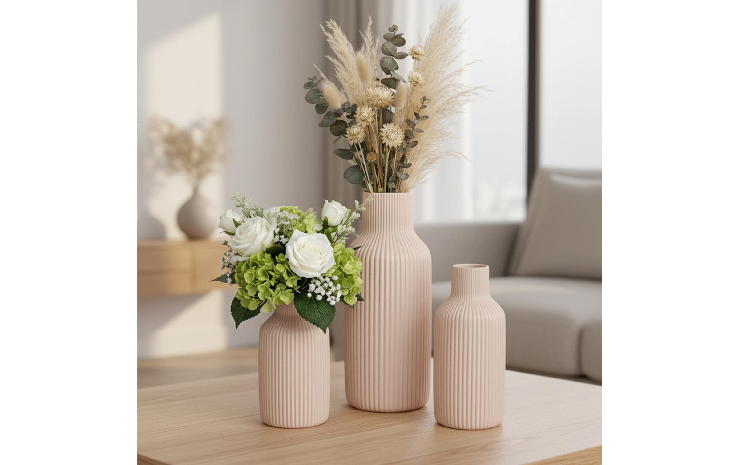 relaxdays Dekovase »3er Set«