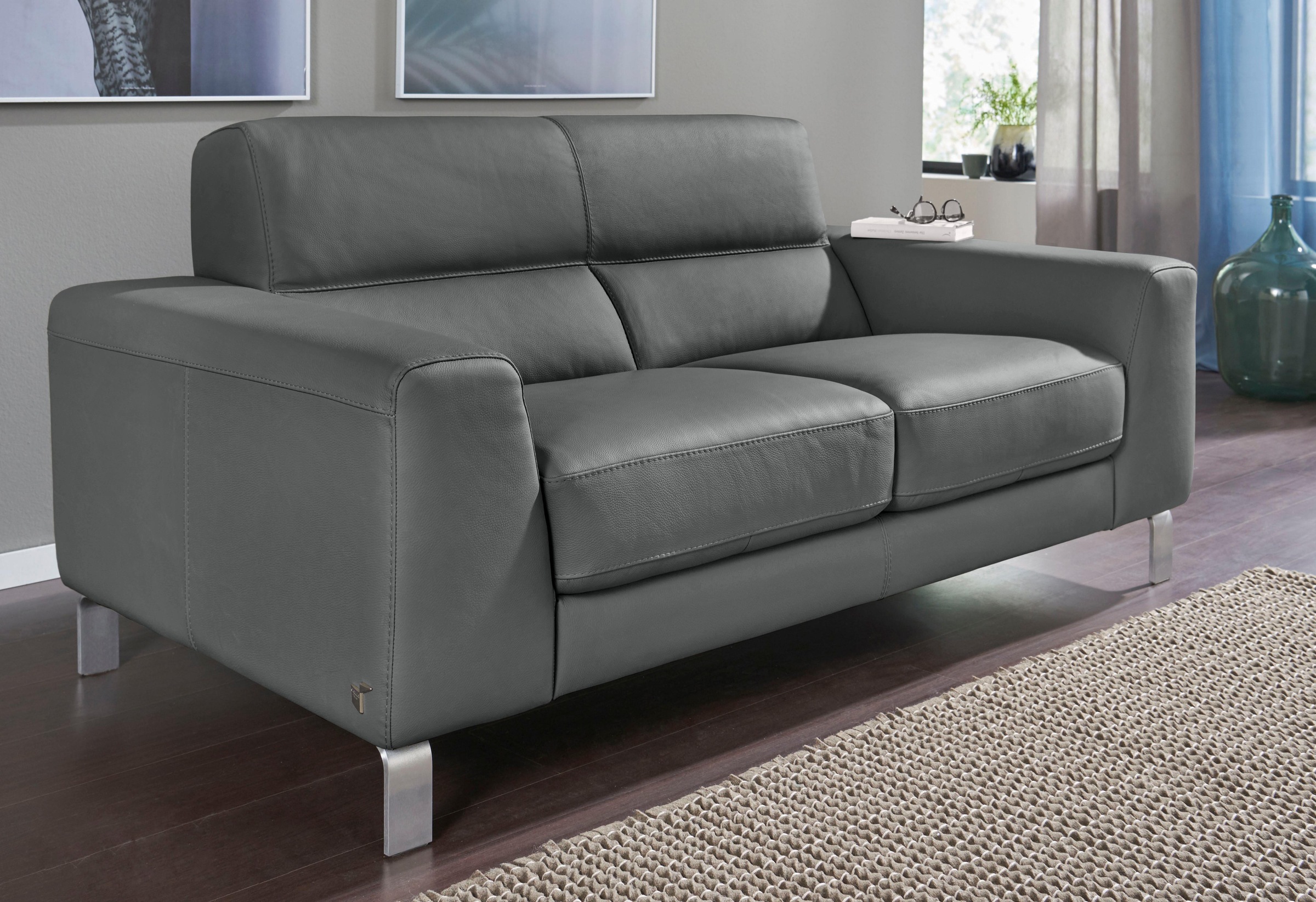 Image of CALIA ITALIA 2,5-Sitzer »Simon«, in zwei Lederqualitäten bei Ackermann Versand Schweiz