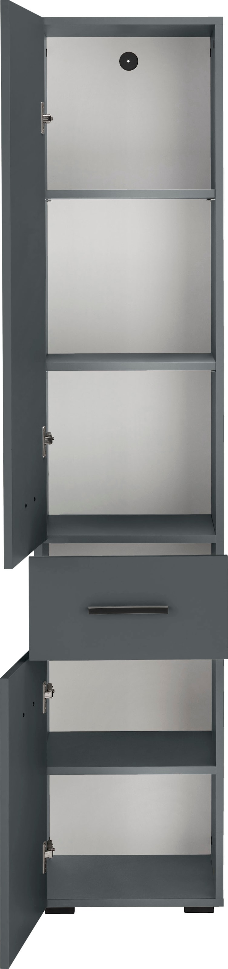welltime Armoire haute »Skara« 3 étagères réglables derrière les portes, largeur 38 cm, hauteur 180 cm