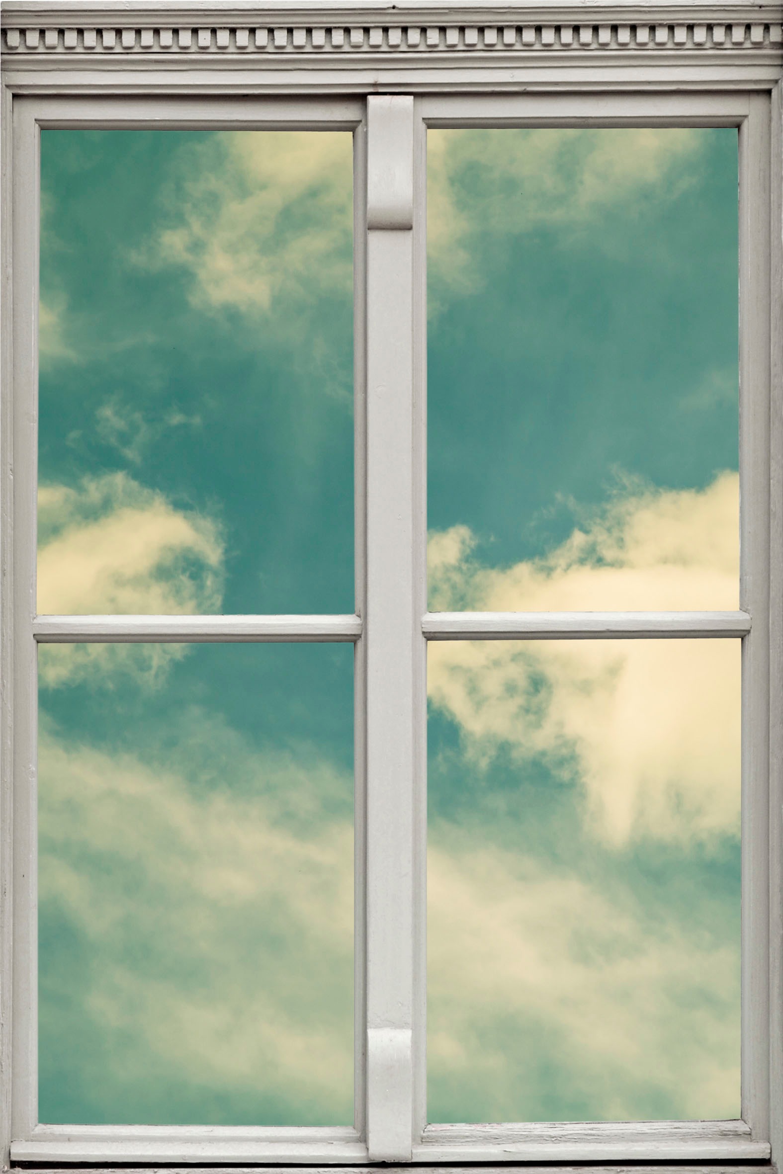 Image of queence Wandsticker "Wolkenhimmel" Wandsticker, Wandbild, selbstklebend, 3D, Fenster