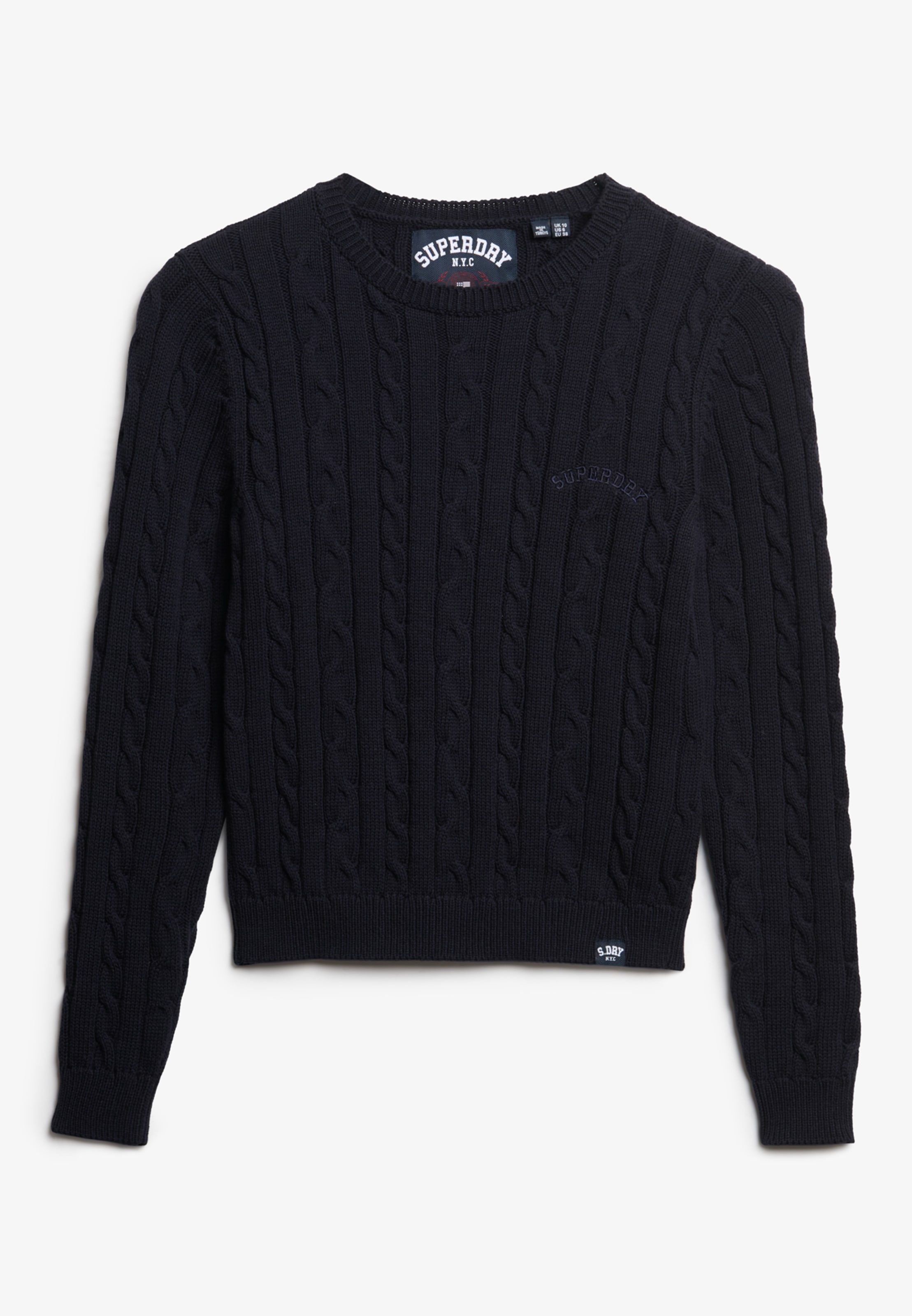 Superdry Strickpullover »ESSENTIALS SLIM CABLE JUMPER«