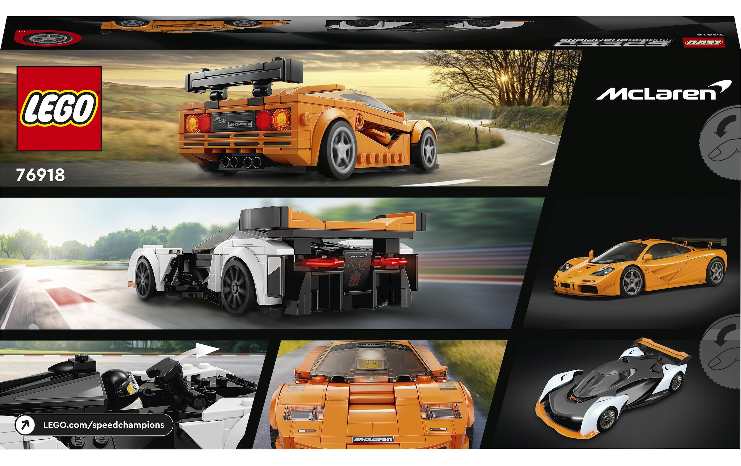 LEGO® Konstruktionsspielsteine »Solus GT & McLaren F1 LM«