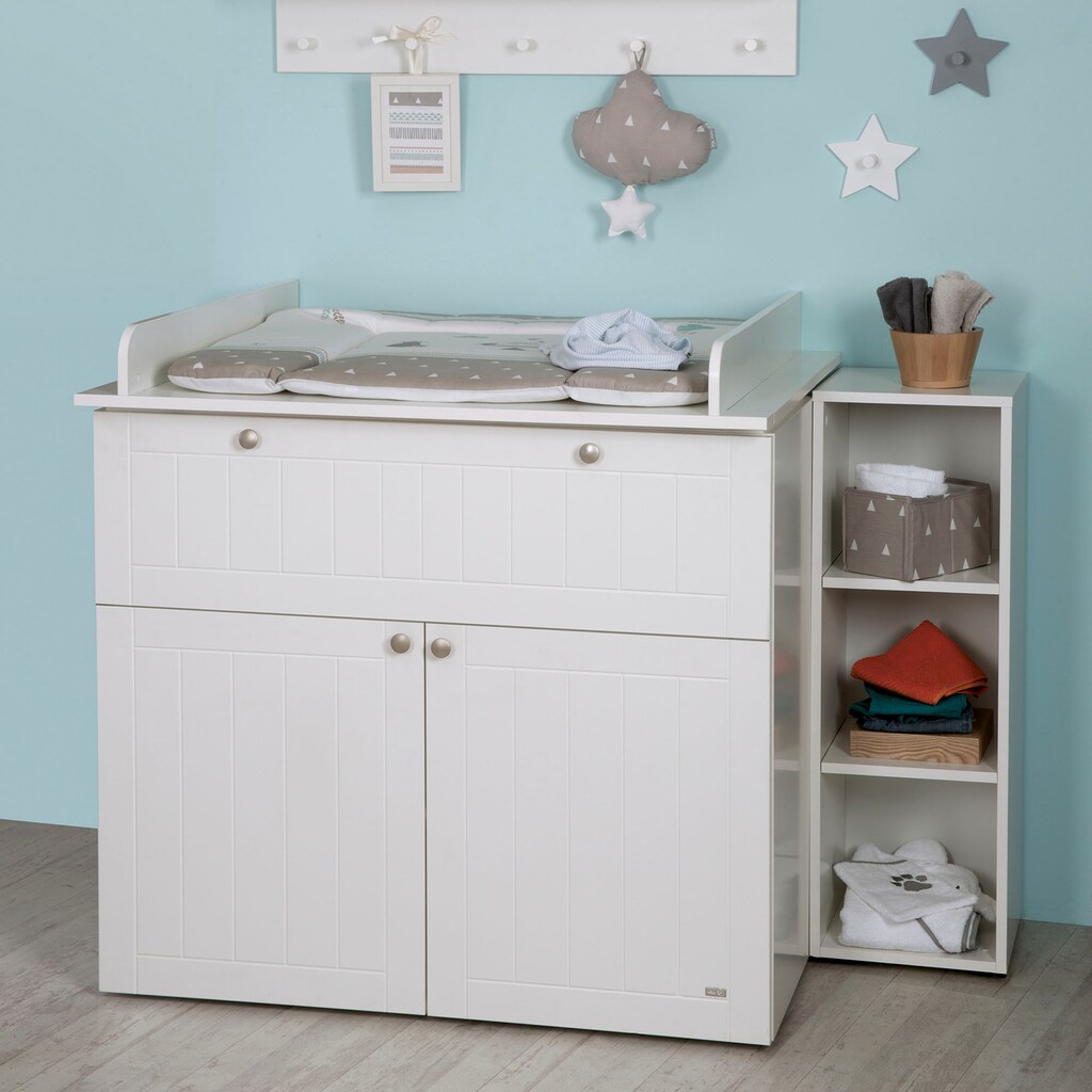 roba® Babyzimmer-Komplettset »Mia«, (Set, 3 St., Kinderbett, Schrank, Wickelkommode)