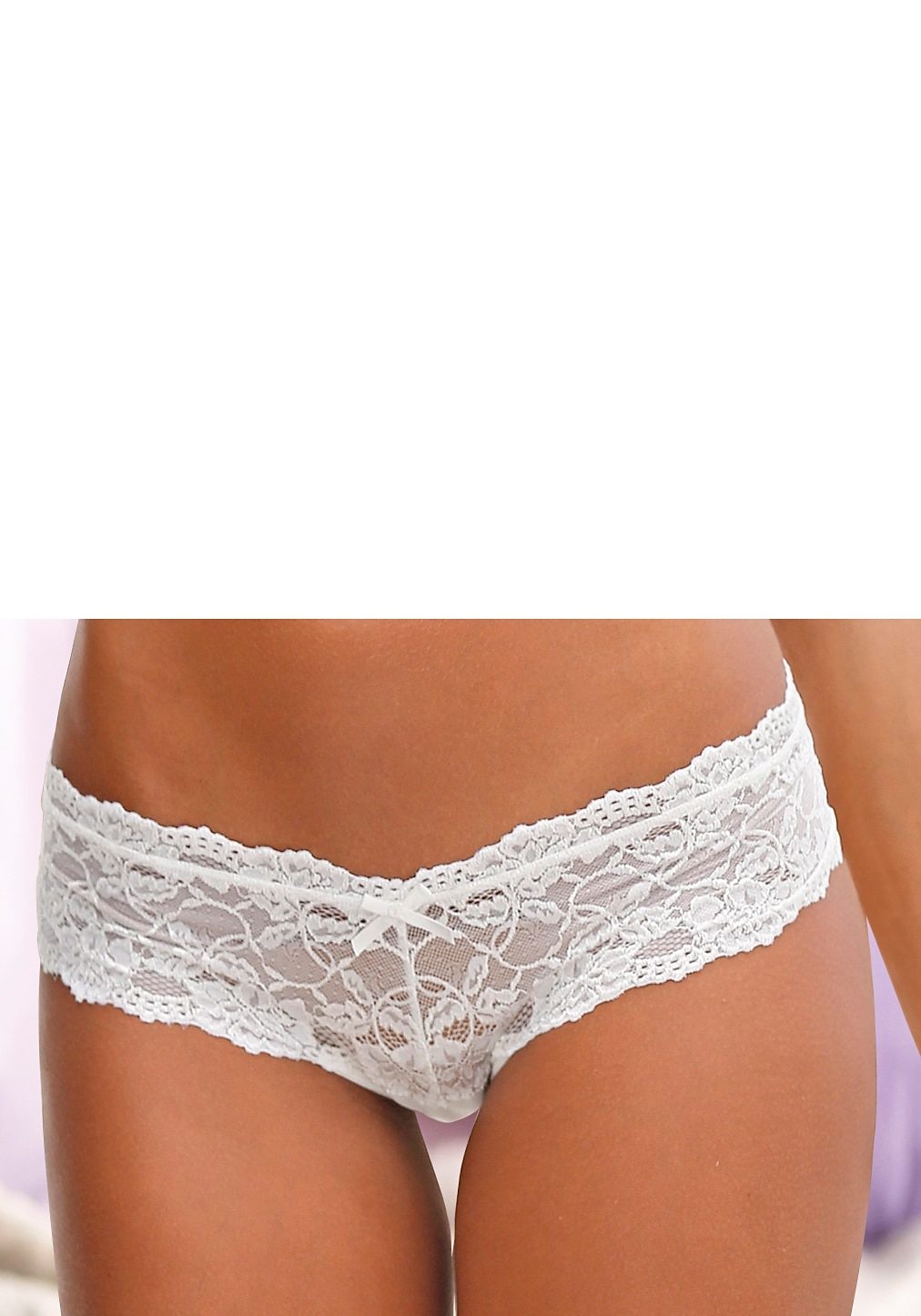 Vivance Panty, (Packung, 2 Stück), aus elastischer Spitze, sexy Dessous