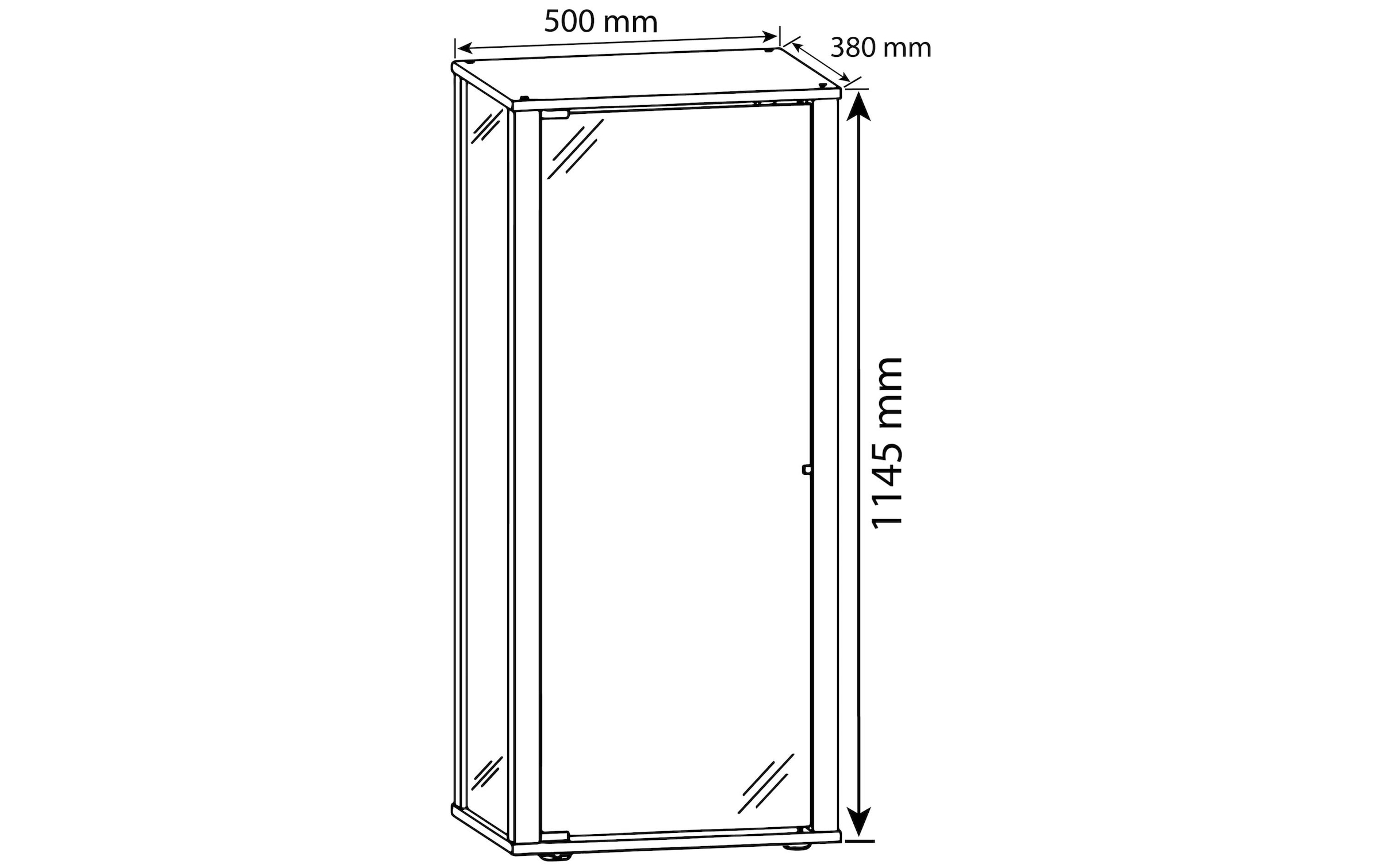 VCM Vitrine »Kavisa M 50 x 115 cm«