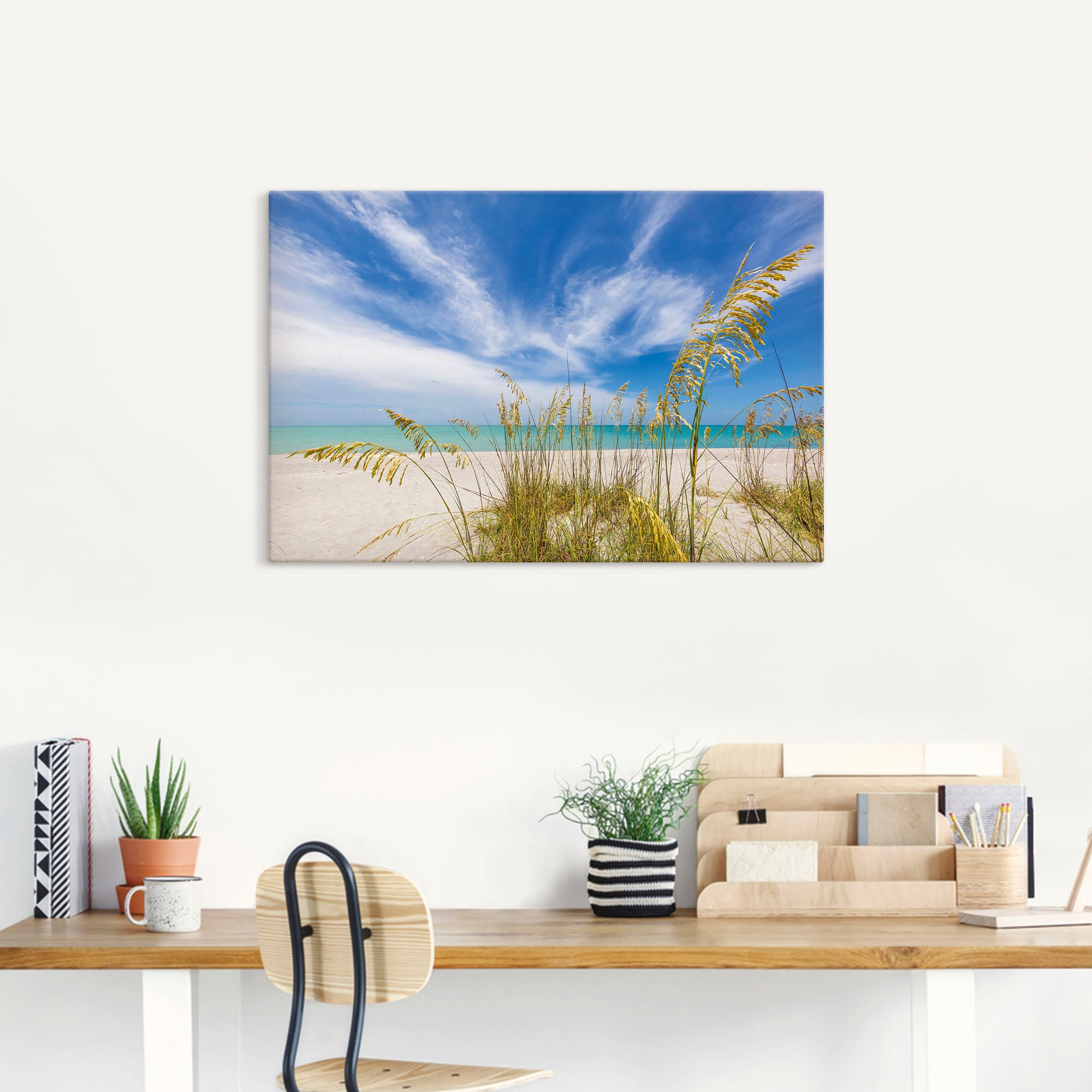 Artland Wandbild »Himmlische Stille am Strand« Strandbilder 1 Stk. tlg. als Alubild, Outdoorbild, Leinwandbild in verschied. Grössen