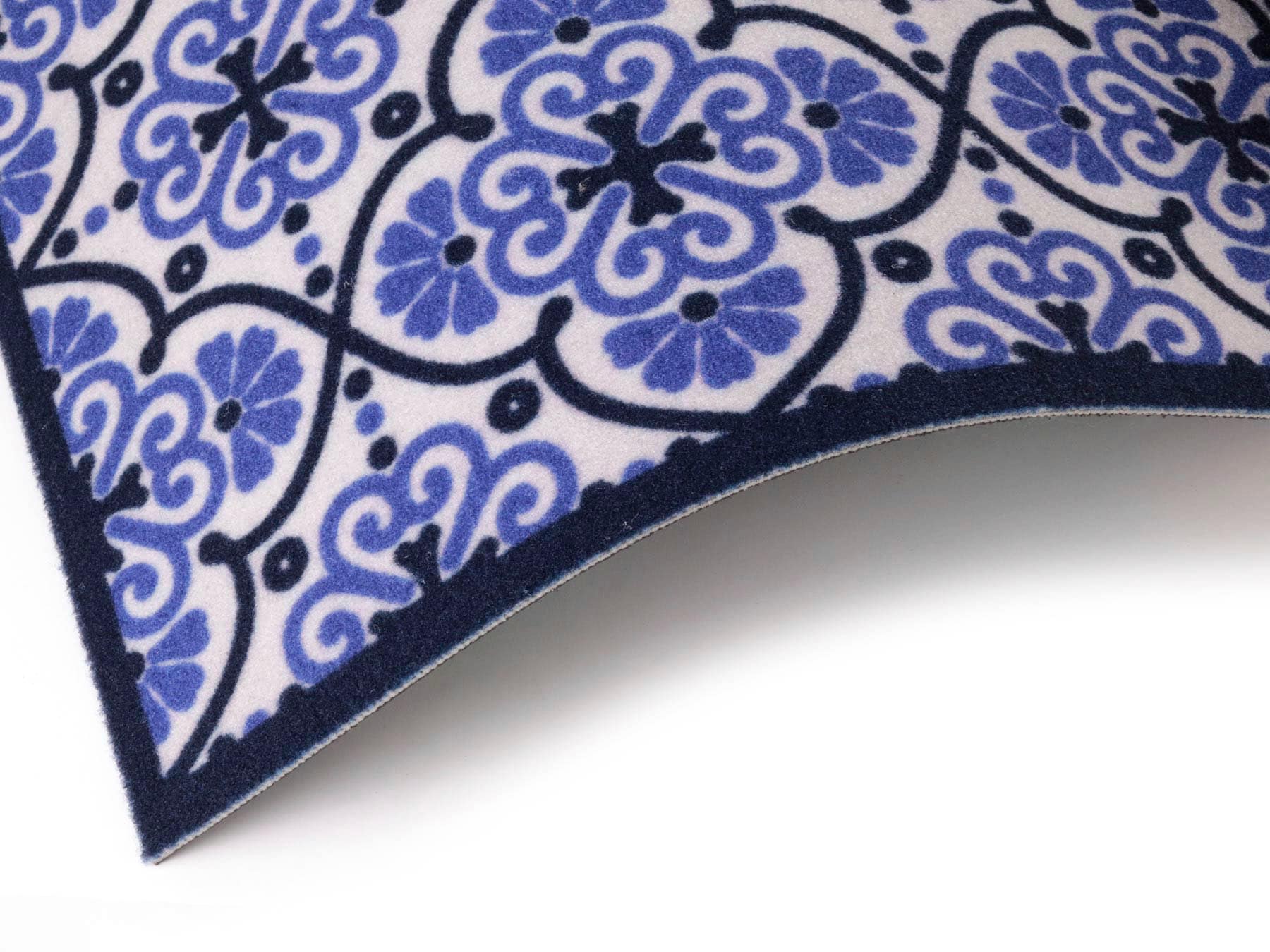 Primaflor-Ideen in Textil Küchenläufer »LISSABON, Made in Belgium«, rechteckig, 5 mm Höhe, Motiv Ornamente, Fliesen Design, rutschhemmend, waschbar, Küche