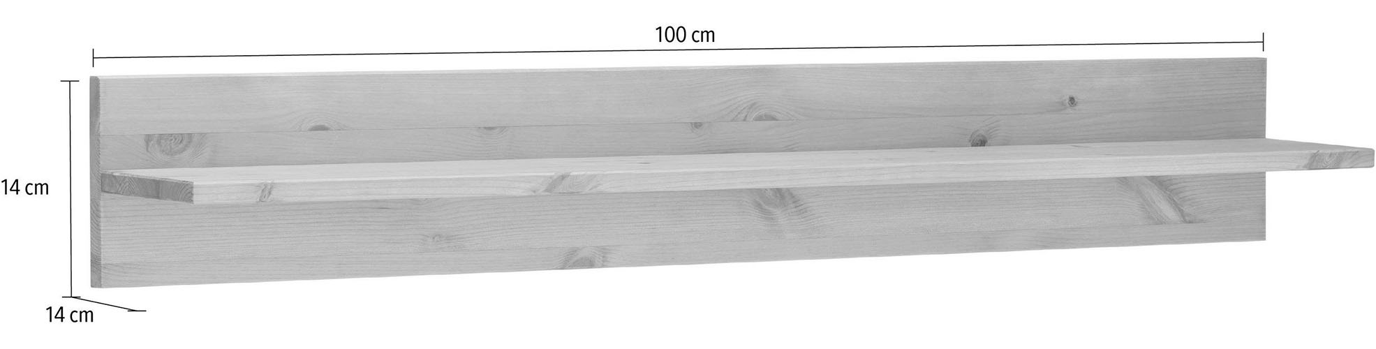 Home affaire Wandboard »Oslo« 100 cm breit, aus massiver Kiefer