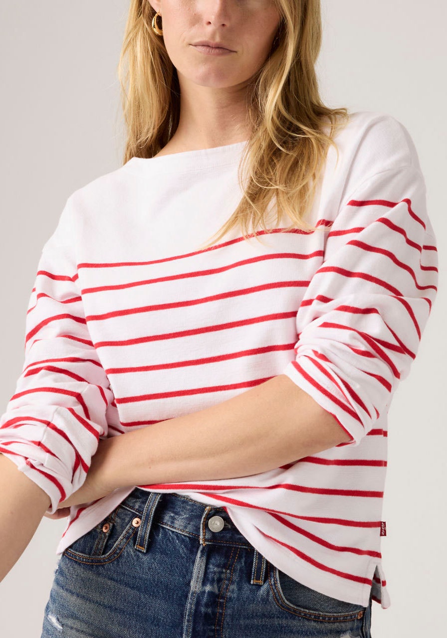 Levi's® Langarmshirt »MARIN STRIPE TOP« Saum mit kurzen Seitenschlitzen