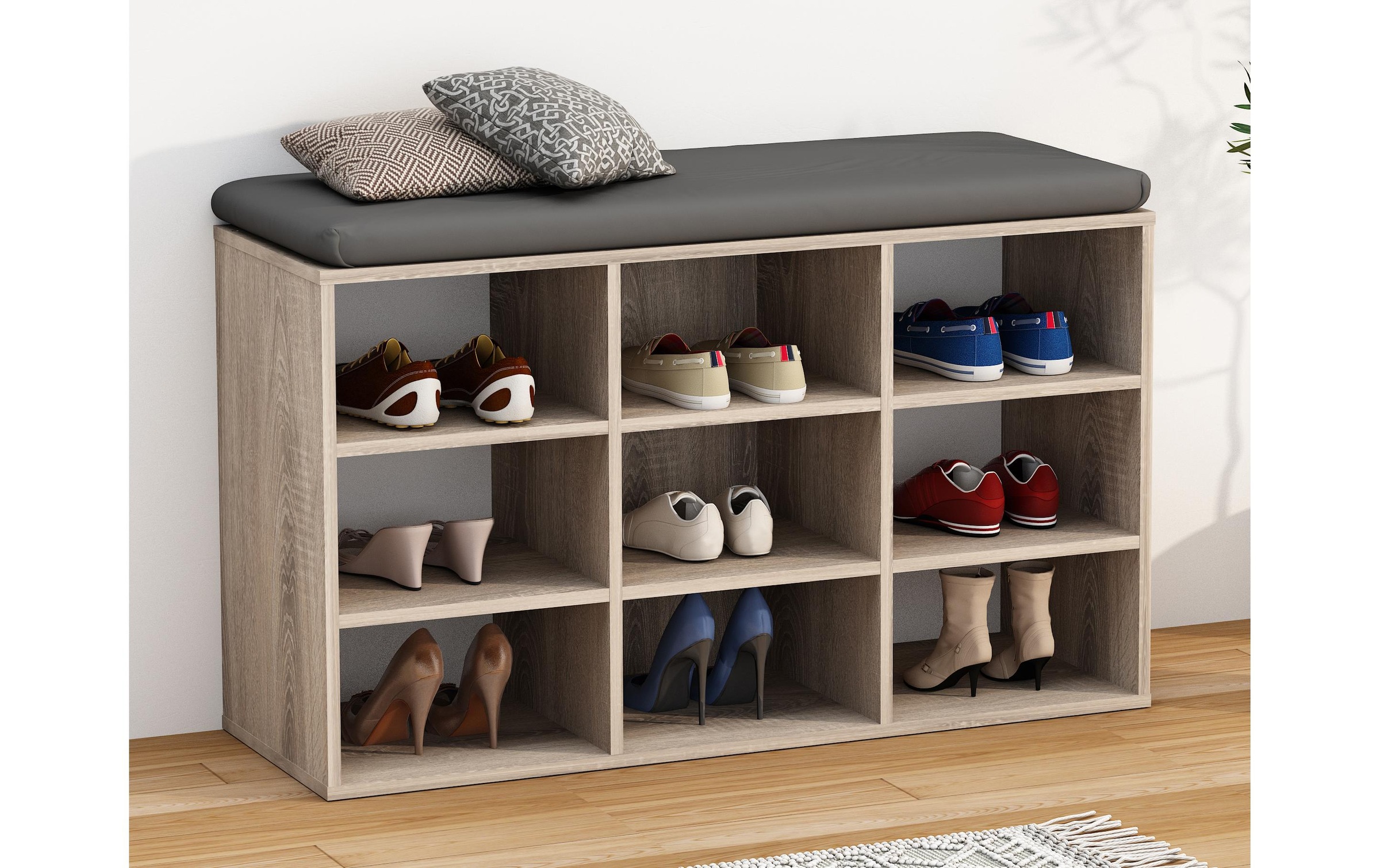 VCM Schuhregal »Hinsol XS 80 x 50 cm, Sonoma Eiche«