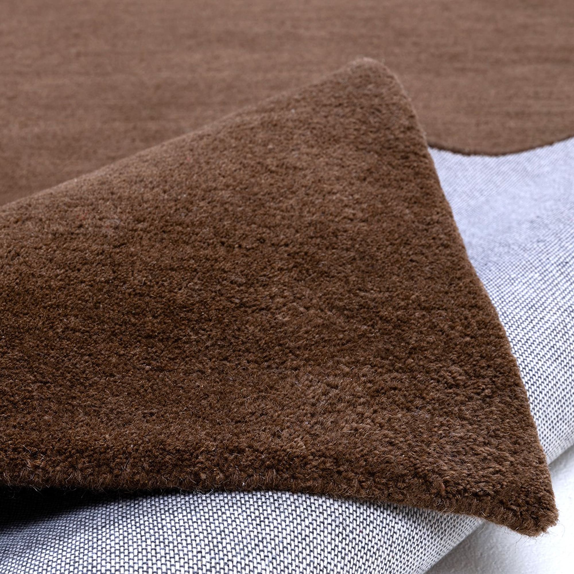 my home Tapis en laine »Gabbo Natur, Handgefertigt, Teppich, reine Wolle, meliert« Rectangulaire 14 mm Höhe reine Wolle, Uni, Wohnzimmer, Schlafzimmer, Esszimmer