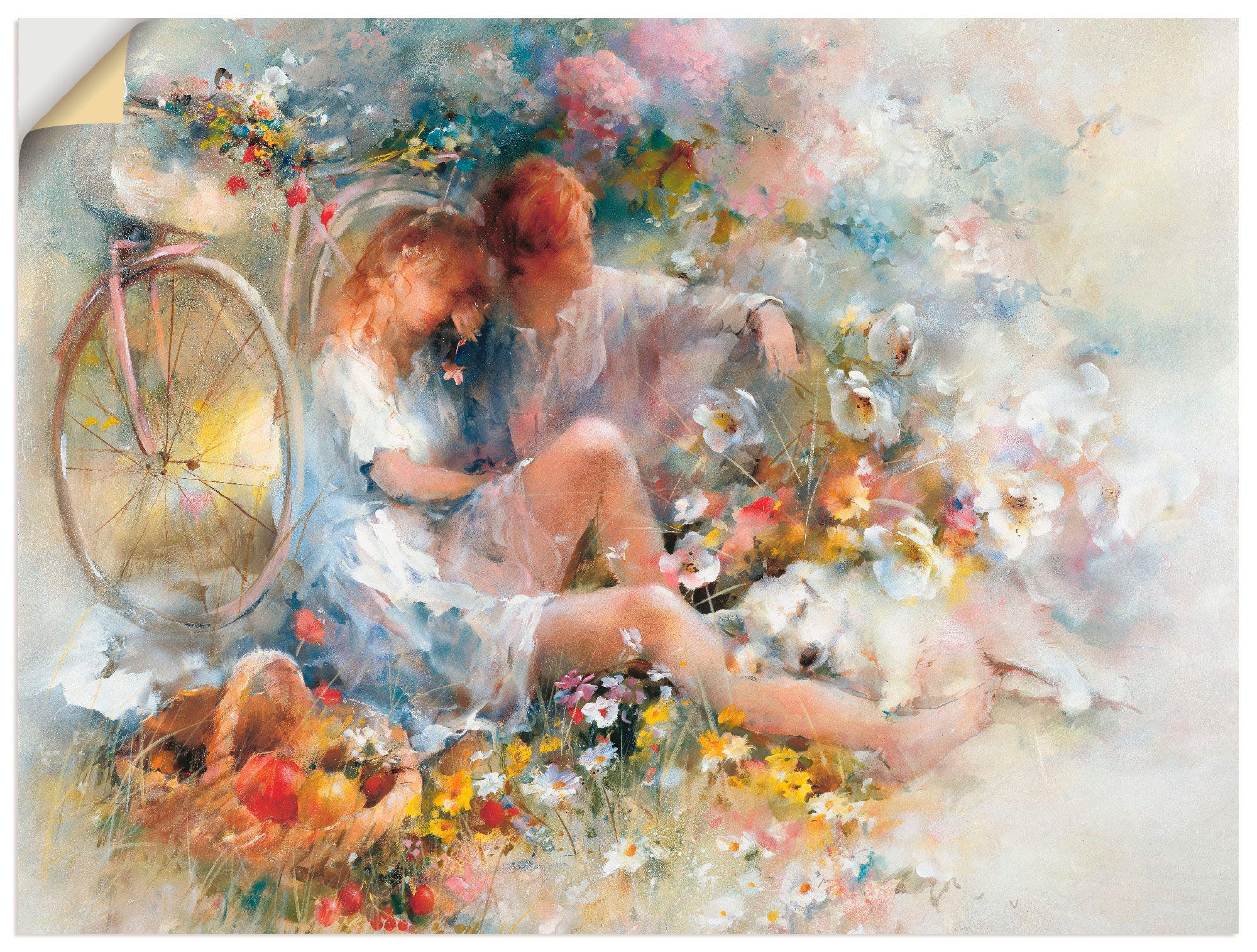 Image of Artland Wandbild »Reise im Frühjahr«, Paar, (1 St.), in vielen Grössen & Produktarten -Leinwandbild, Poster, Wandaufkleber / Wandtattoo auch für Badezimmer geeignet bei Ackermann Versand Schweiz