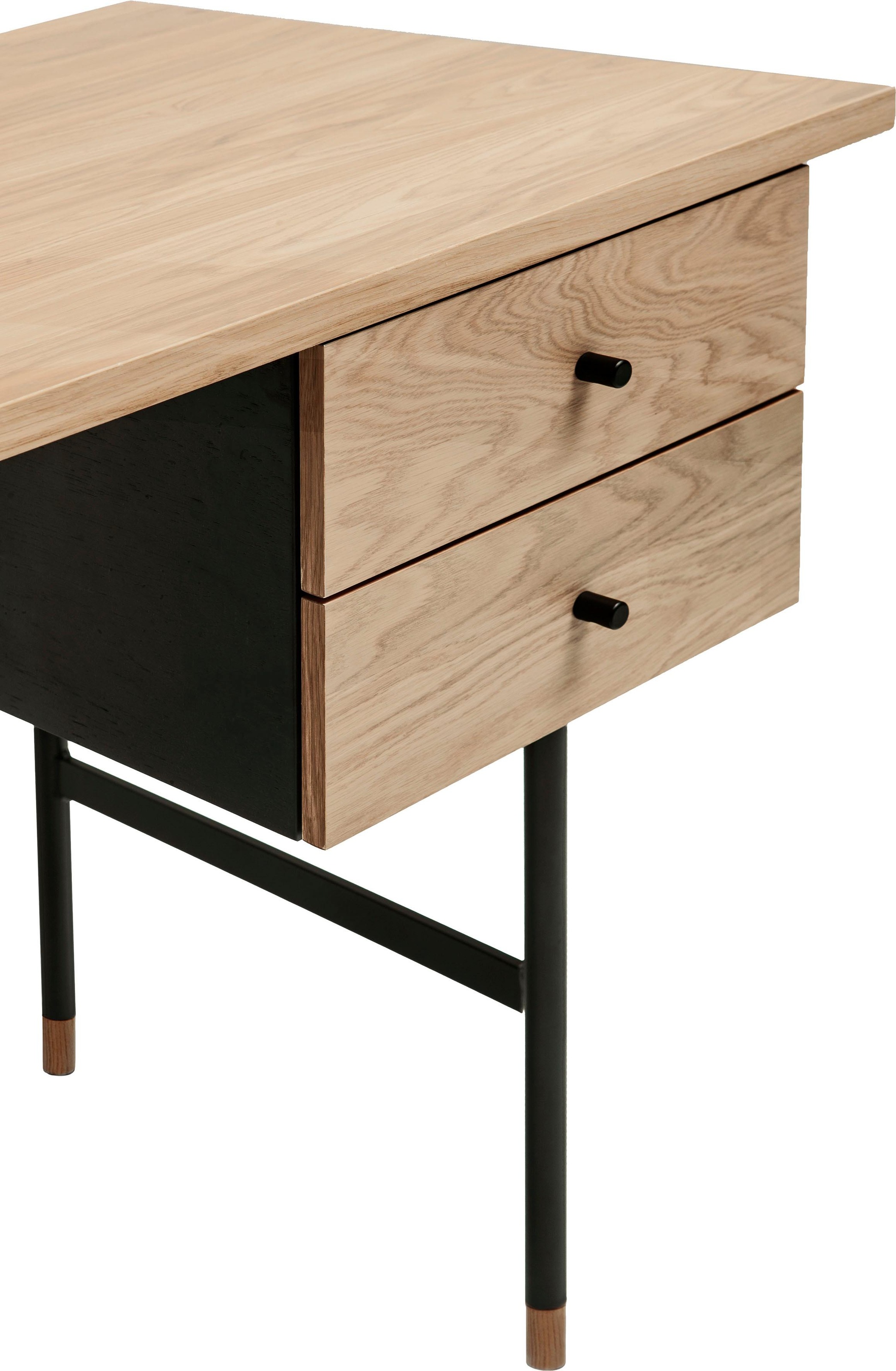 Woodman Schreibtisch »Jugend« Schubladen mit Soft-Close-Funktion, Beine aus Metall, FSC®