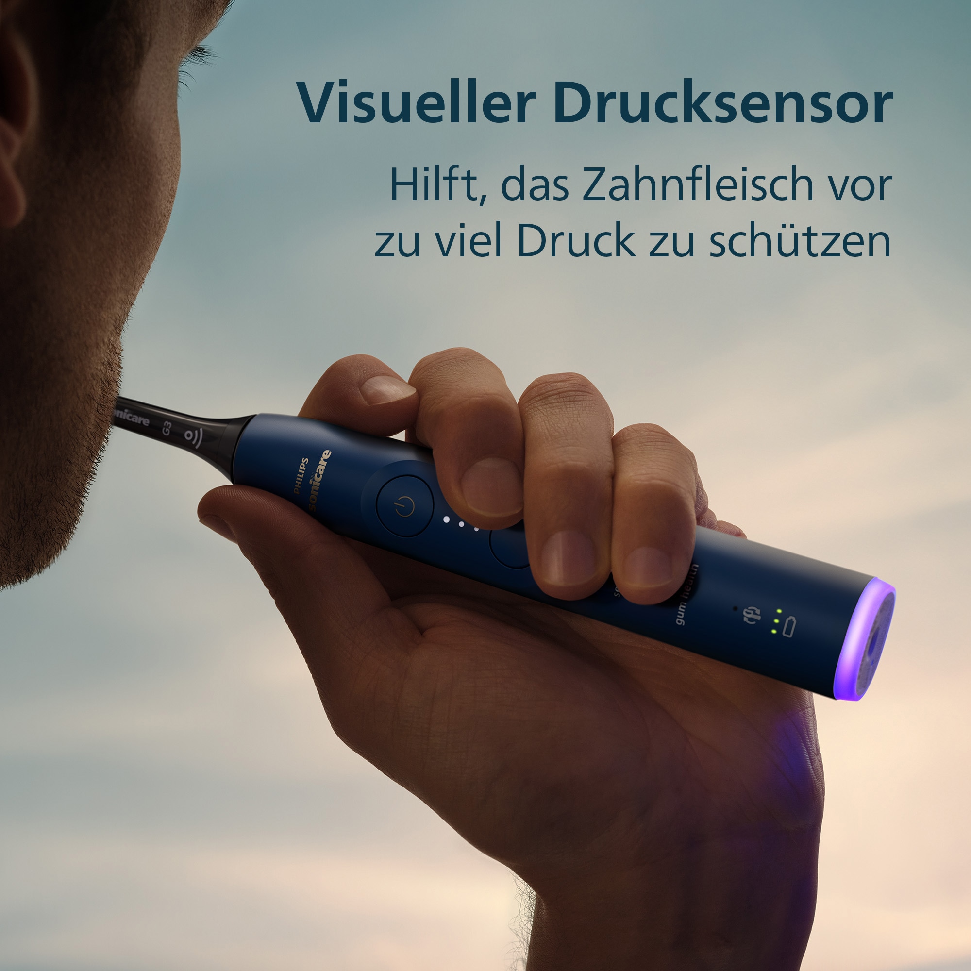 Philips Sonicare Brosse à dents électrique »Series 7100 HX7423/08« 4 cuis Aufsteckbürsten mit visueller Andruckkontrolle, 4 Putzmodi und 3 Intensitätsstufen