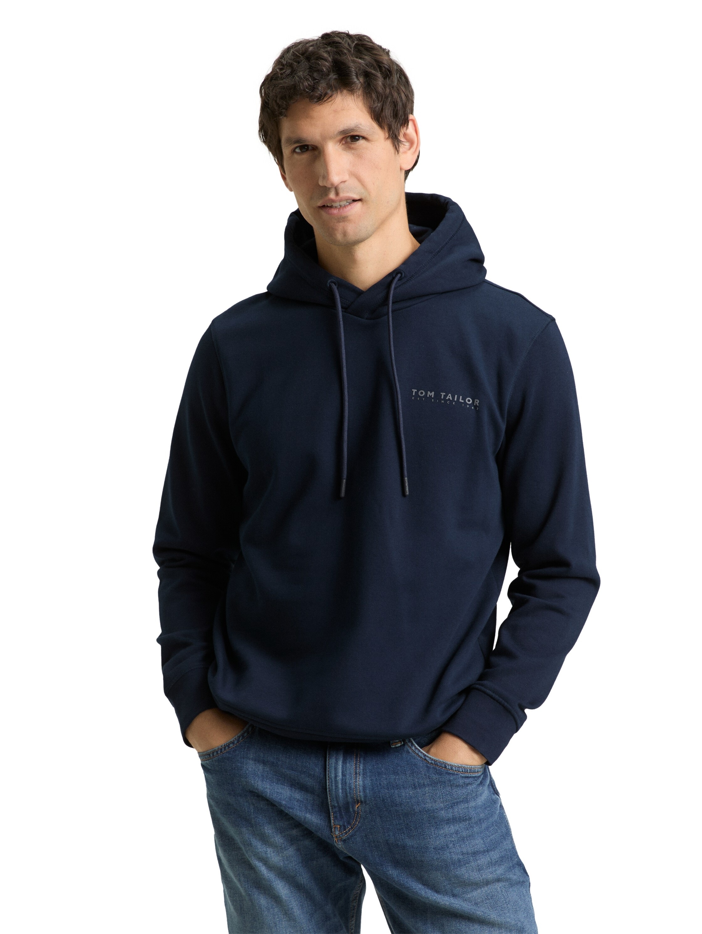 Image of TOM TAILOR Hoodie, mit Logo Stickerei