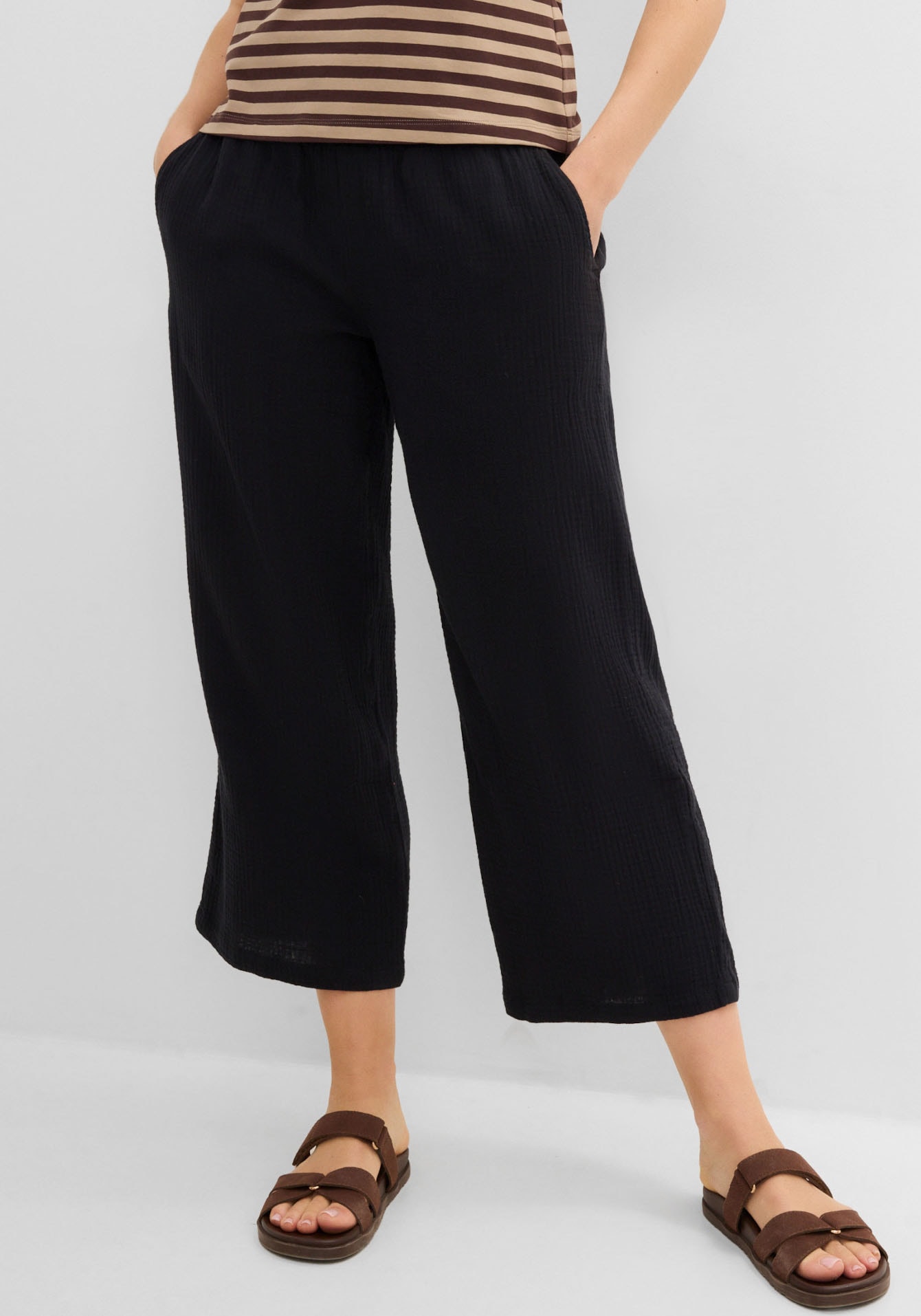 Image of bonprix Culotte aus Baumwolle, aus Musselin-Material, lockere Passform