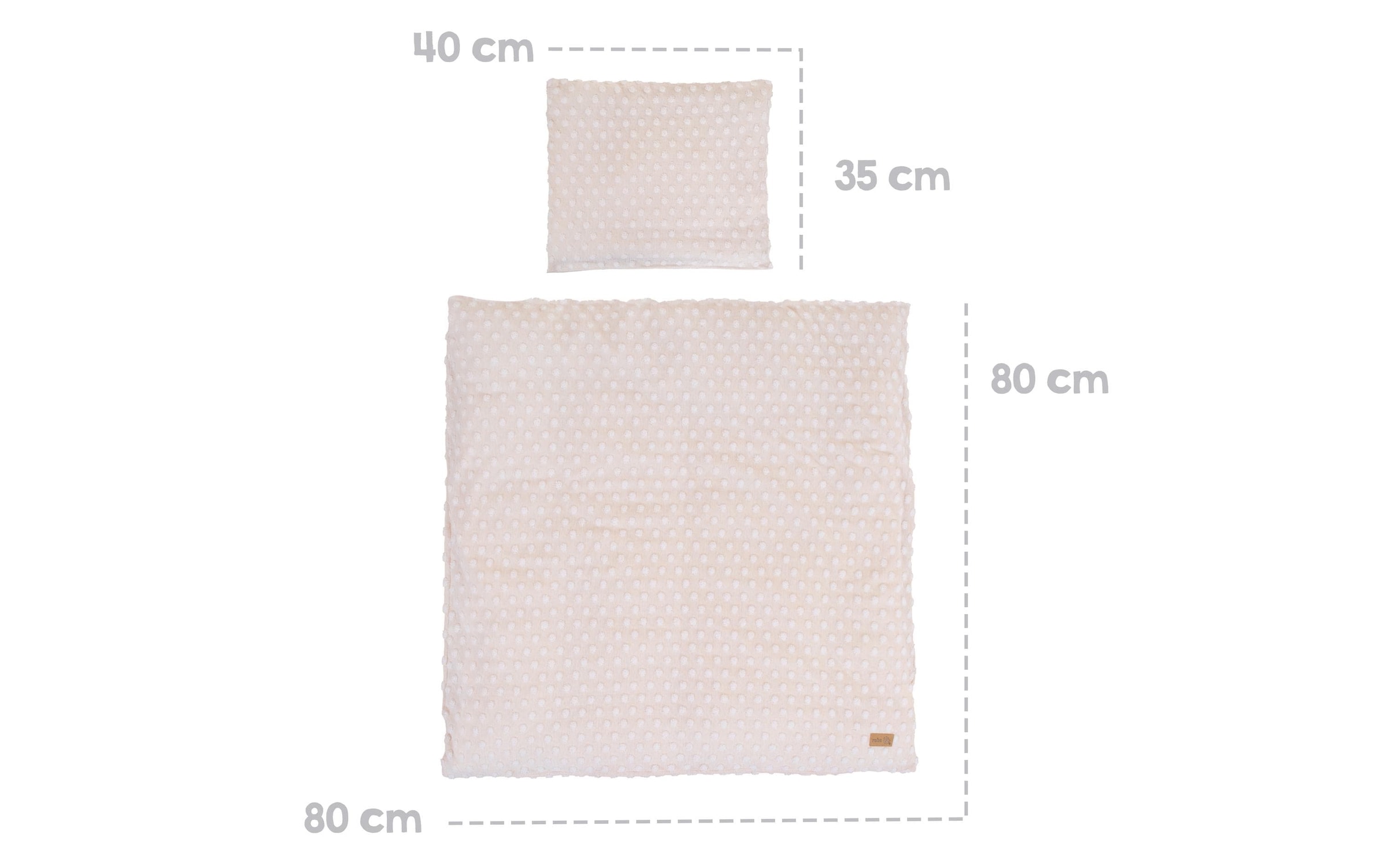 roba® Kinderbettwäsche »Frosty almond 80 x 80 cm + 35 x 40 cm«