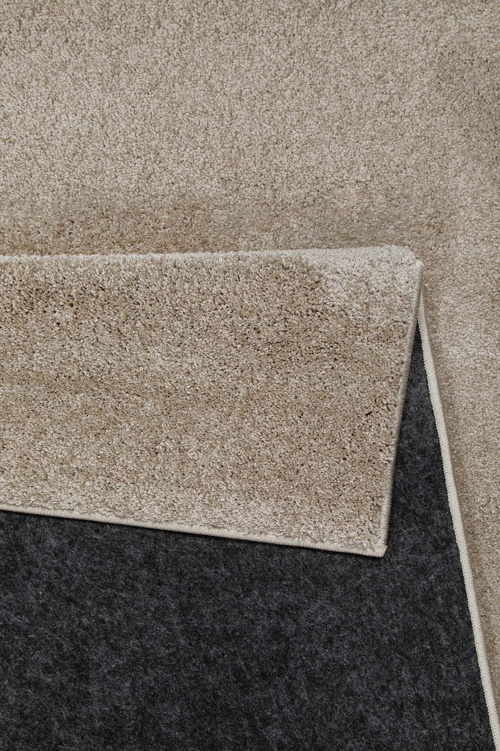 Wecon home Tapis »Wogh« Rectangulaire 25 mm Höhe Kurzflor, maschinell gewebt, robust, Wohn- & Schlafzimmer, einfarbig