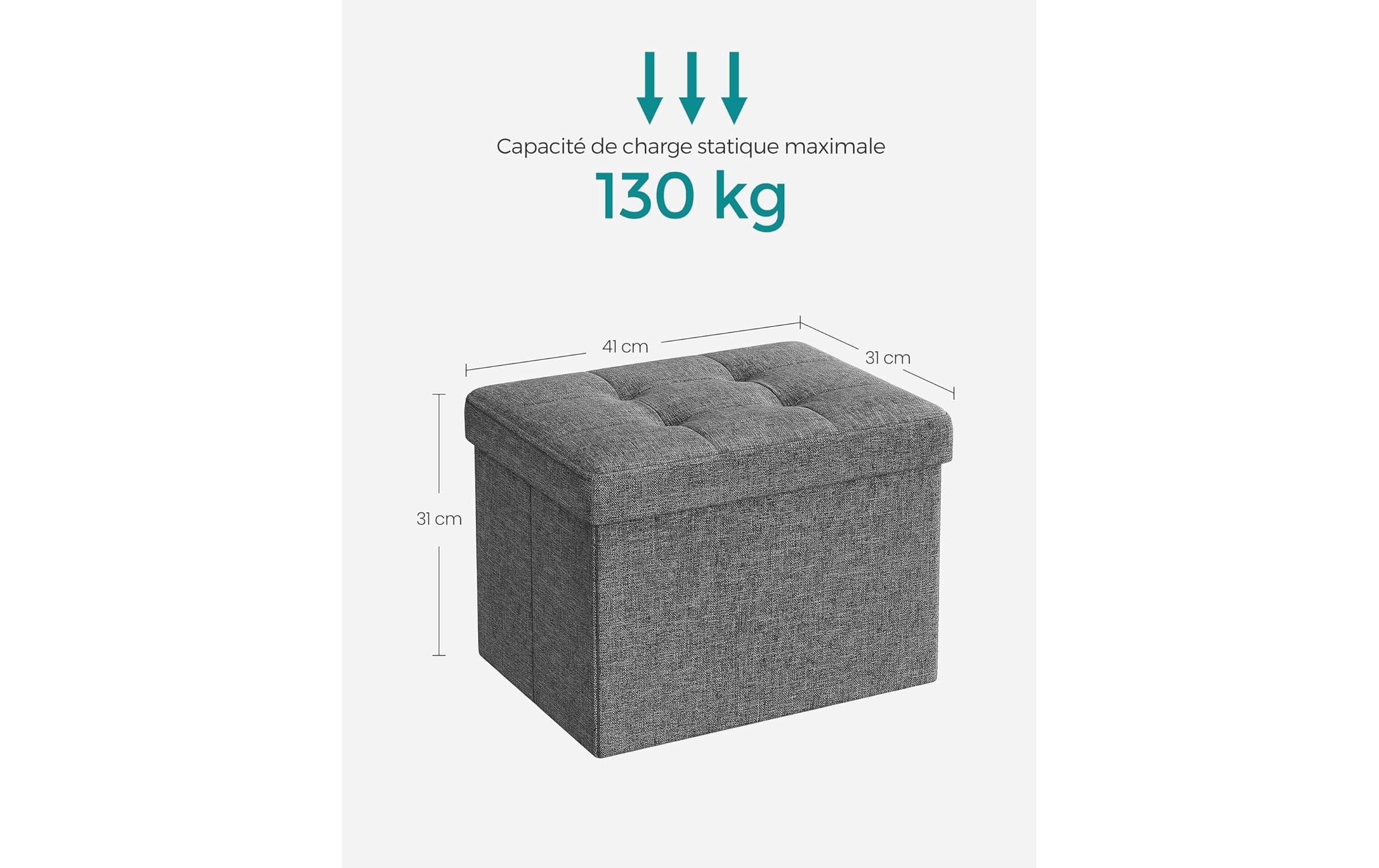 SONGMICS Sitztruhe »Ottomane mit Stauraum 40 x 31 cm«
