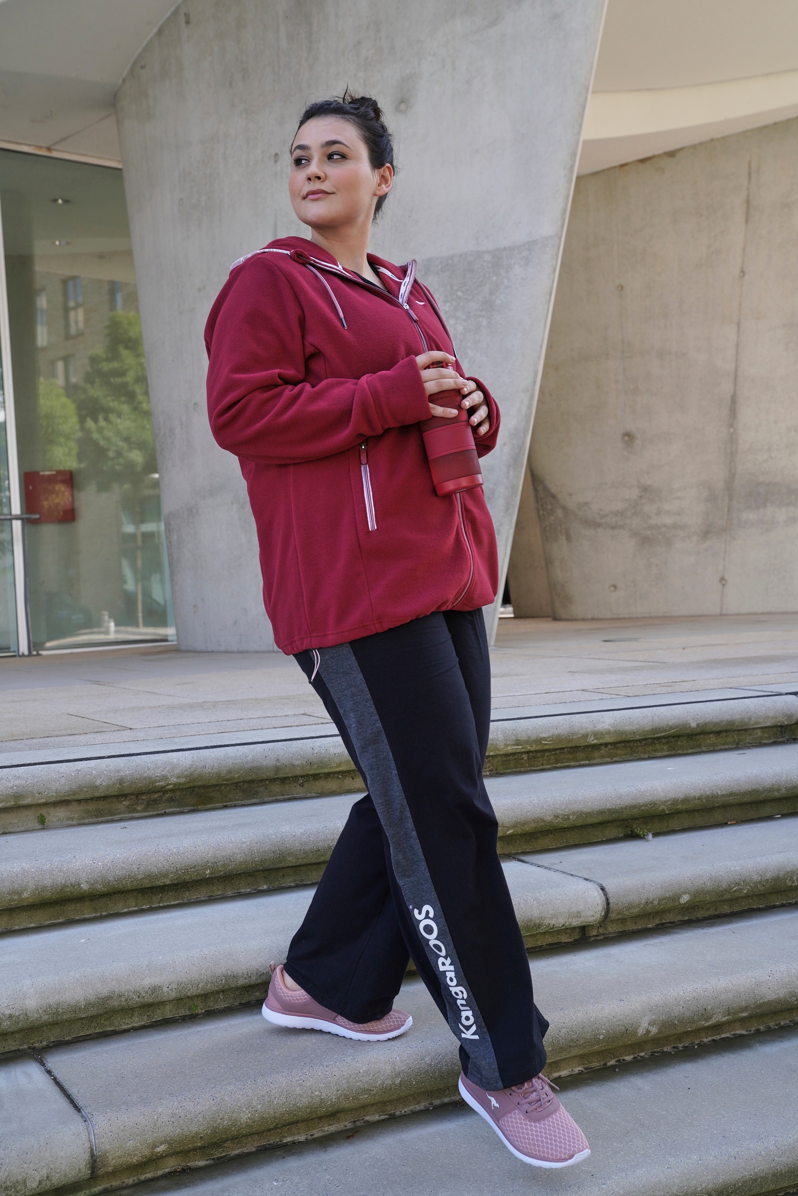 KangaROOS Fleecejacke, mit Kapuze