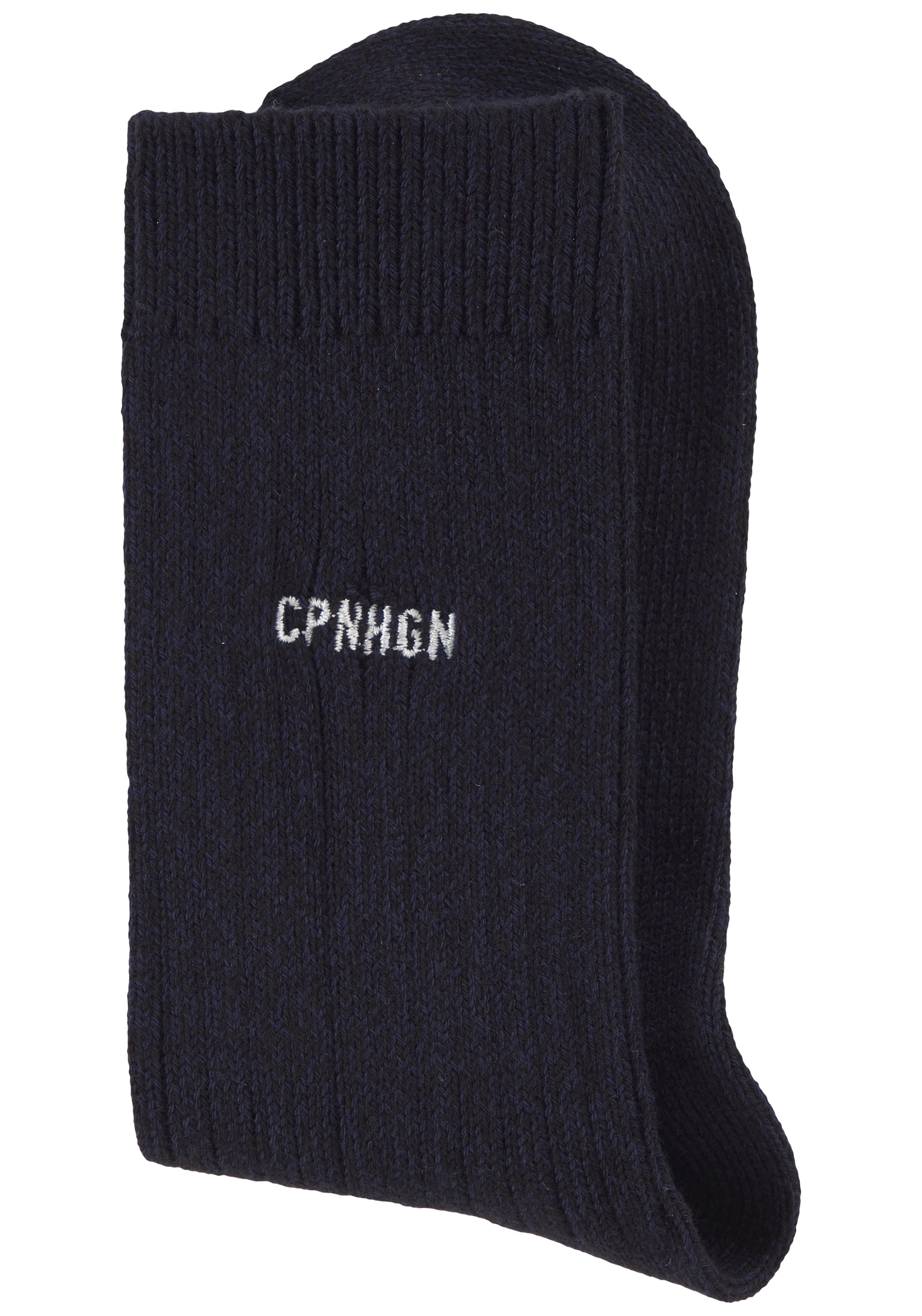 Copenhagen Studios Chaussettes basiques 1 Couple tlg. gerippt mit Logo Stickerei