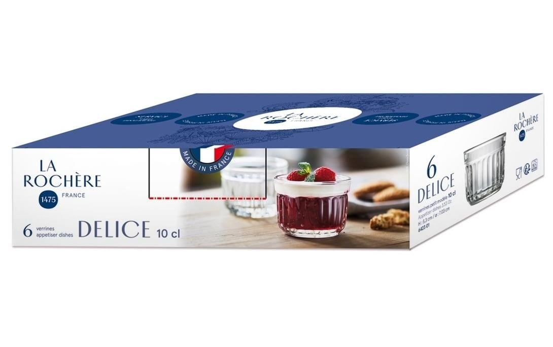 Dessertschale »La Rochère Delice 1dl 6er Set«, 6 tlg., aus Glas