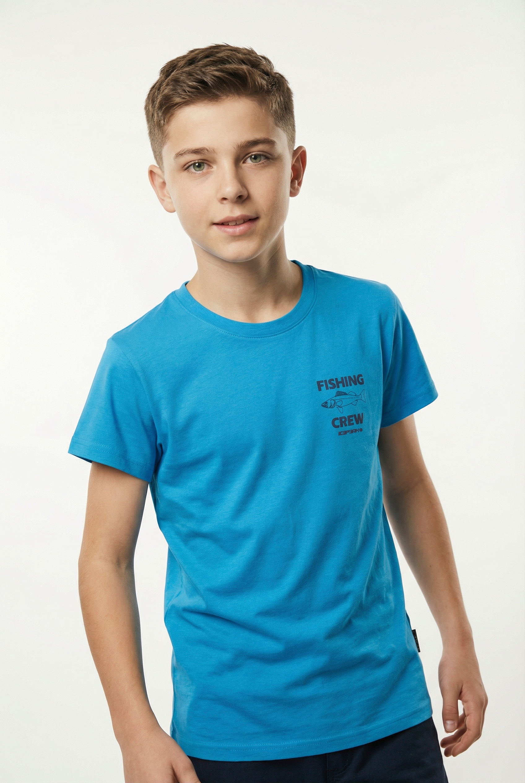 Icepeak T-Shirt »K T-SHIRT LEADVILLE« mit Druck, ohne Verschluss, aus Single Jersey, Kurzarm