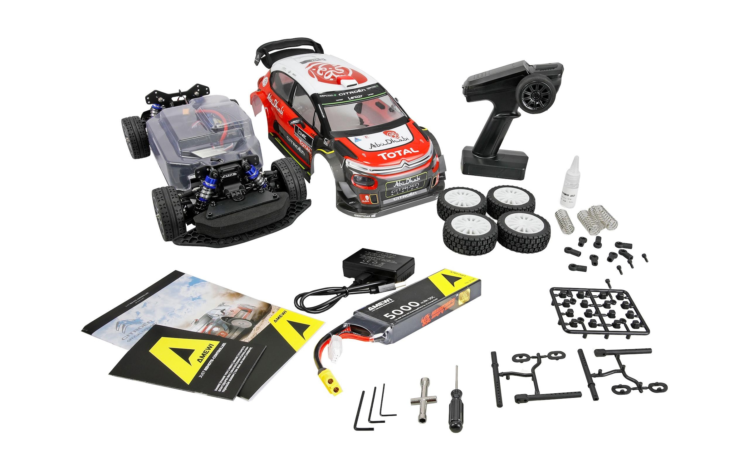 Amewi Voiture RC »Rally Hyper Go Citroen C3 WRC Rallye, RTR, 1:10« Transmission 4x4