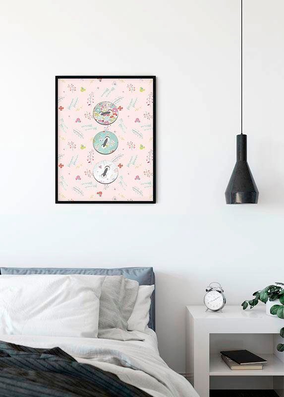 Komar Bild »Minnie Mouse Buttons«, Disney, (1 St.), Wandbild zur Dekoration im Kinderzimmer - ohne Rahmen