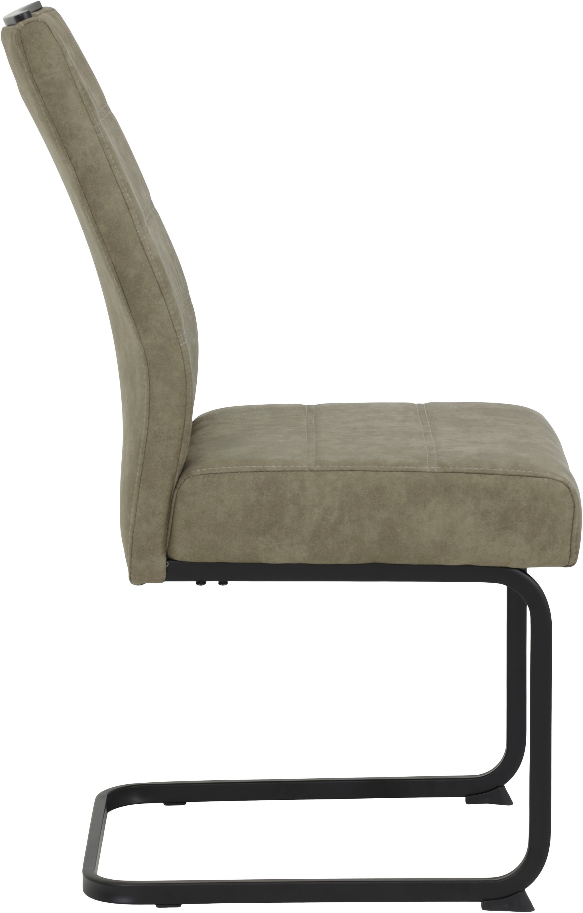 HELA Freischwinger, (Set), 2 St., Microfaser VINTAGE-Polyester, Freischwinger, XL Sitzbreite, Griff, Vintage Optik, 140kg belastbar