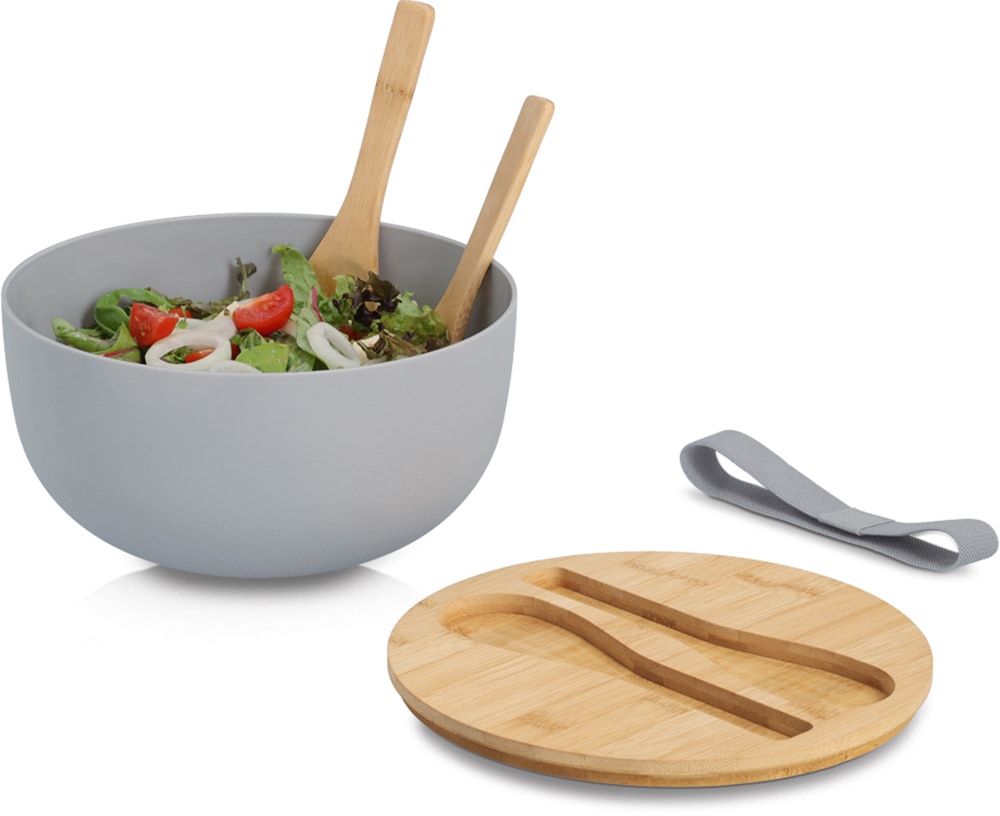 Zeller Present Salatschüssel »XARTA, Set 4-teilig« 4 Stk. aus Kunststoff hochwertiges natürliches Material