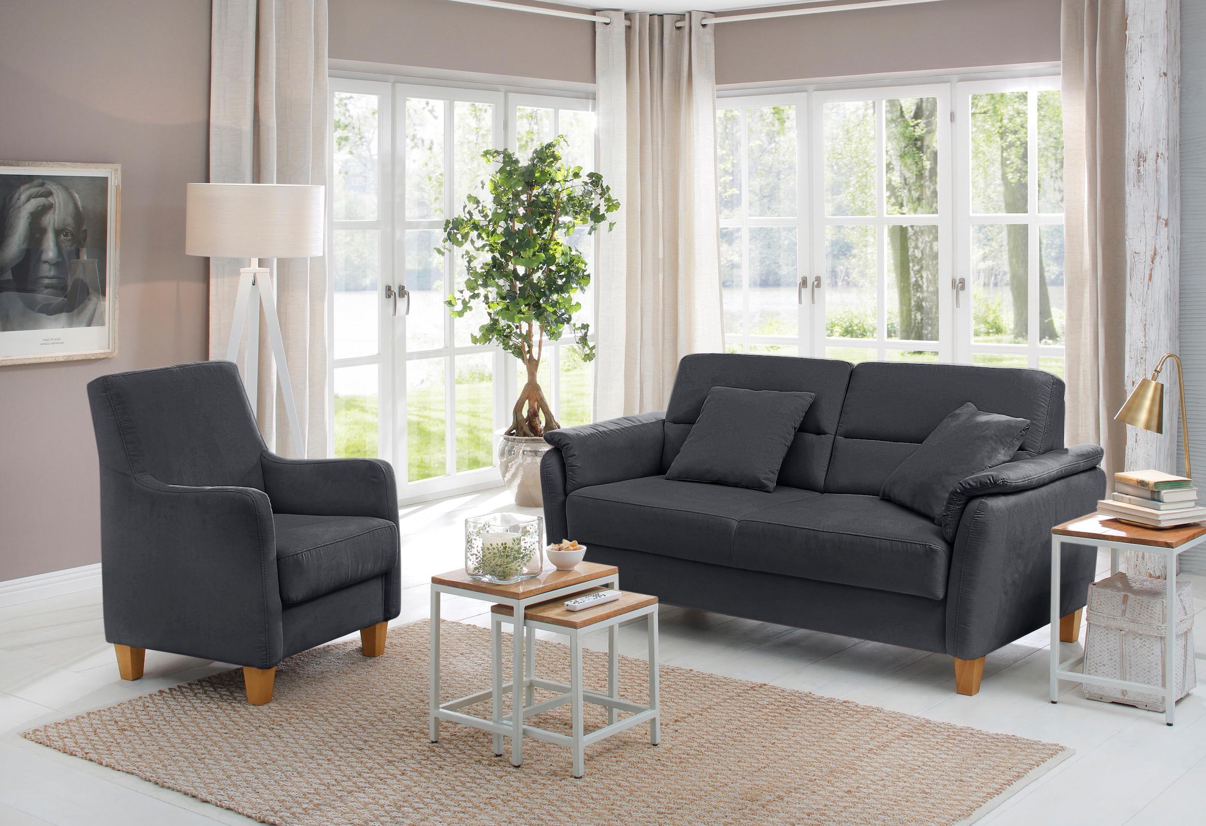 Home affaire Fauteuil »Palmera, B: 70 cm« mit Federkern