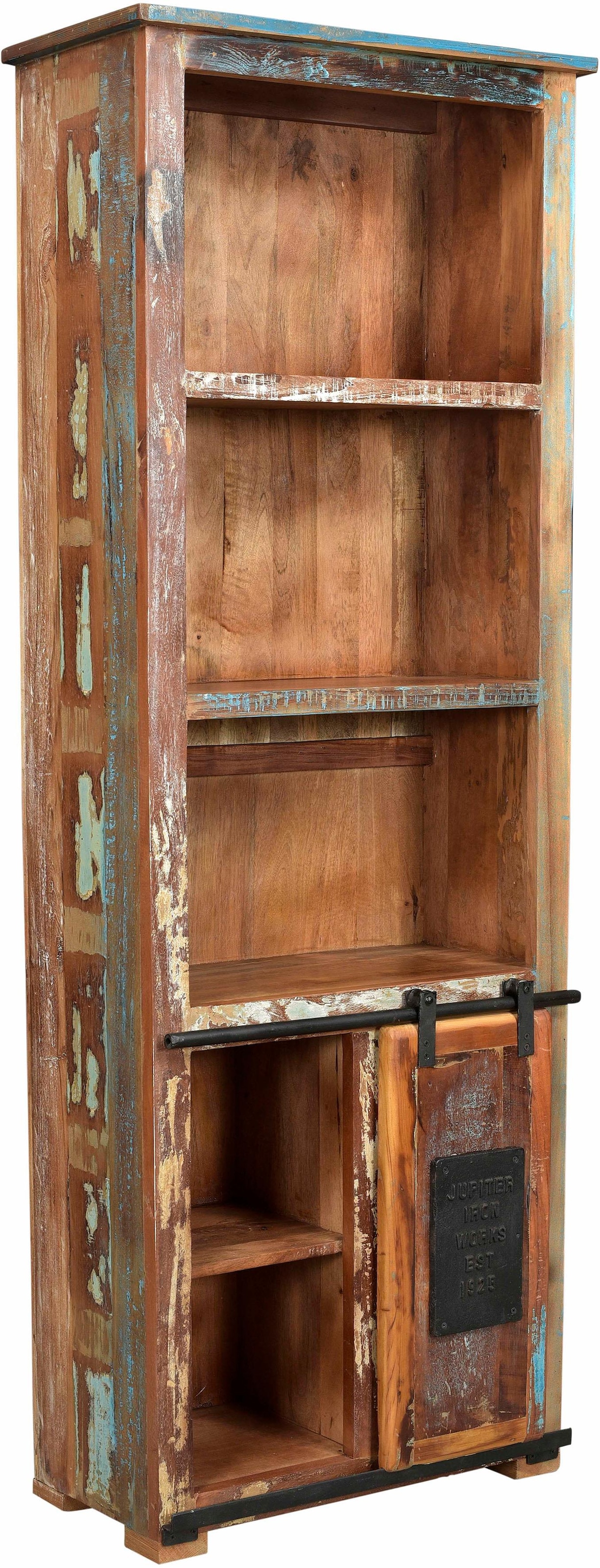 Vintage Shabby Altholz, cm, aus SIT kaufen »Jupiter«, Bücherregal recyceltem Höhe 180 Chic,