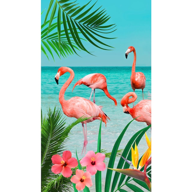 good morning Strandtuch »Flamingo«, (1 St.), mit Flamingos bequem kaufen
