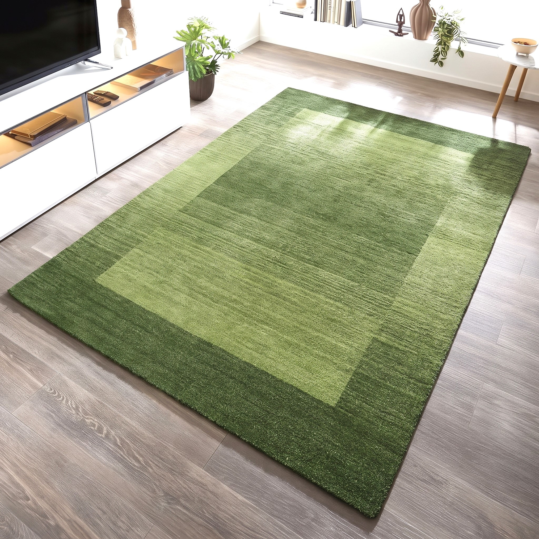 THEKO Tapis en laine »Gabbeh Super, Handweb, auch als Läufer erhältlich, reine Wolle« Rectangulaire 9 mm Höhe chambre à coucher, salon, salle à manger, aussi comme bordure de lit