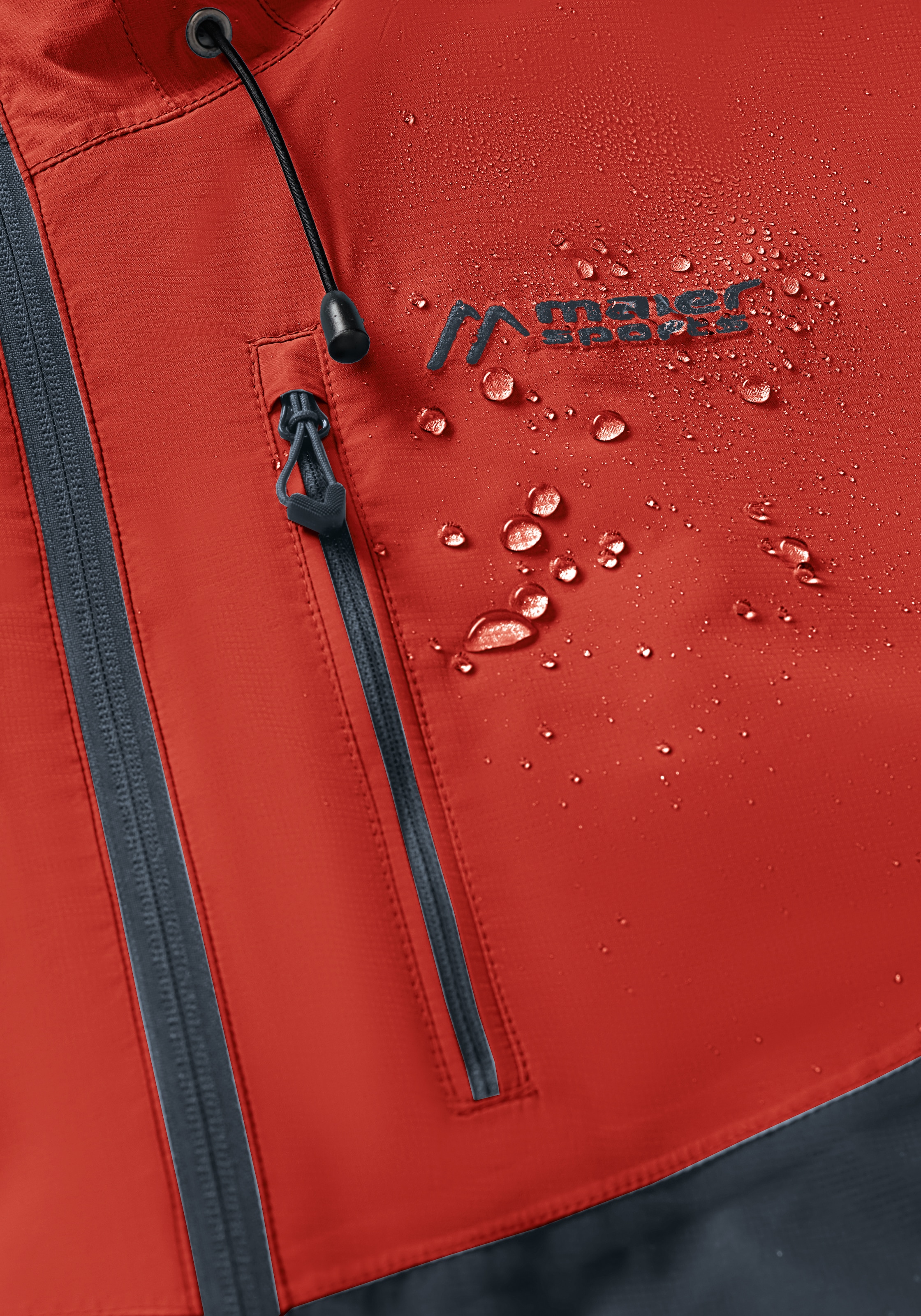 Maier Sports Outdoorjacke »Schlufterkopf M«, Herren Jacke wasserdicht, Funktionsjacke 3 Taschen aussen + Innentasche