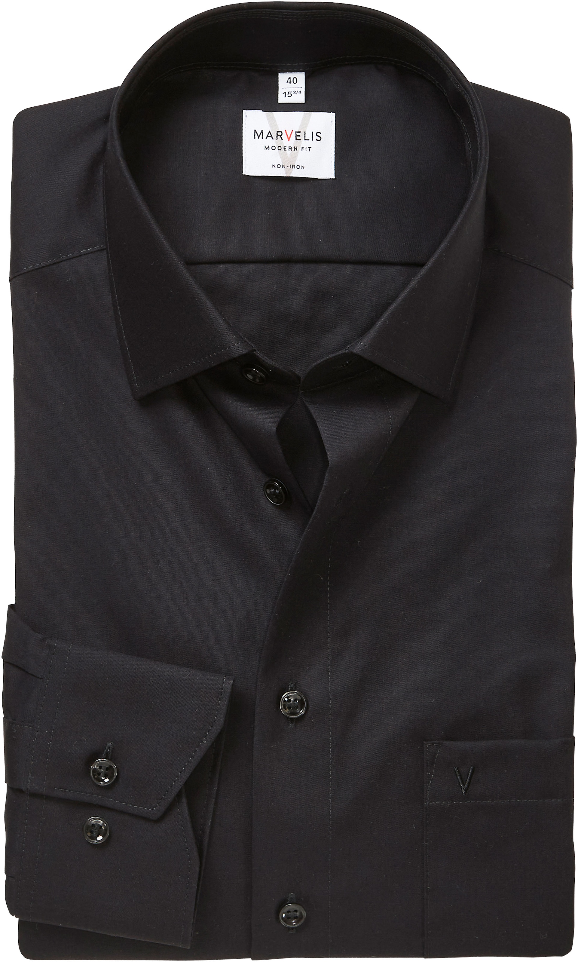 MARVELIS Chemise à manches longues modern fit, manches allongées, chemise business, col New Kent