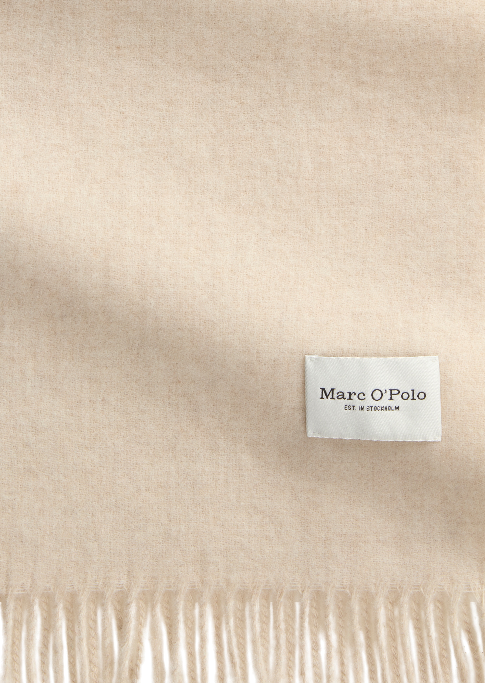 Marc O'Polo Schal, mit Fransen aus softer Schurwolle, ca. 30 x190 cm