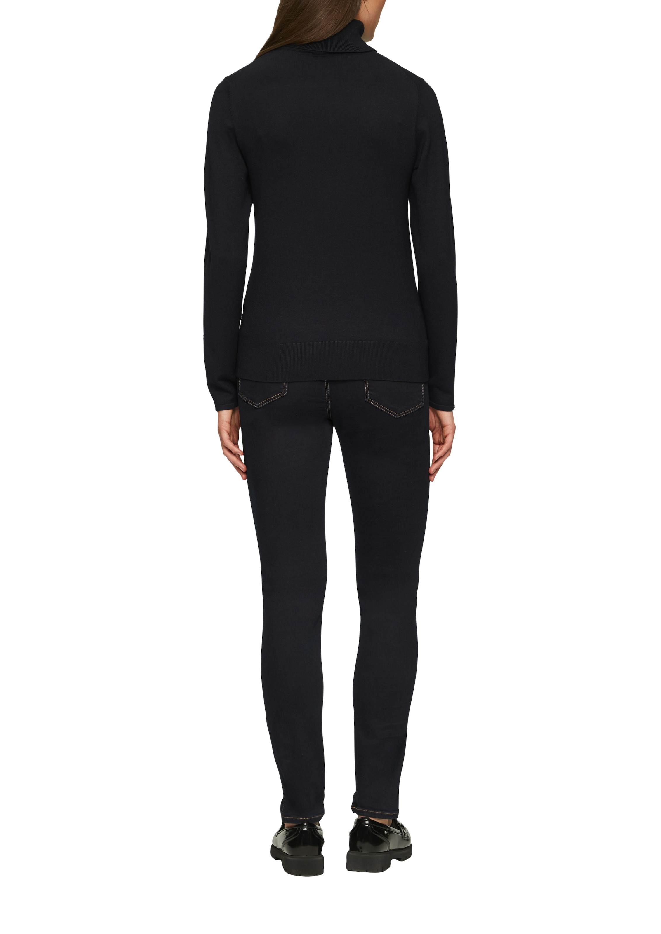 s.Oliver BLACK LABEL Rollkragenpullover, mit Rippbündchen
